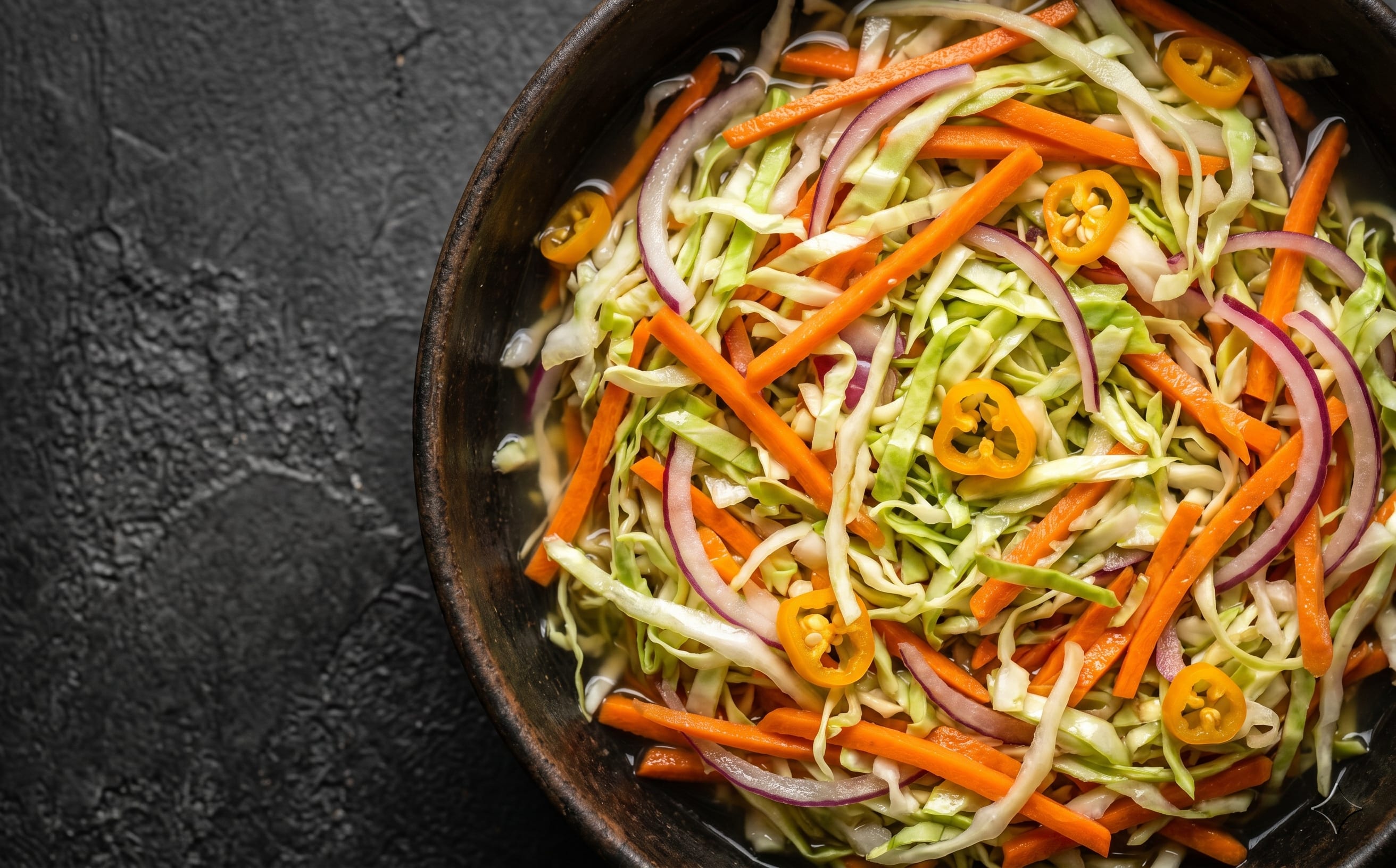 Pikliz (Spicy Pickled Cabbage Slaw)