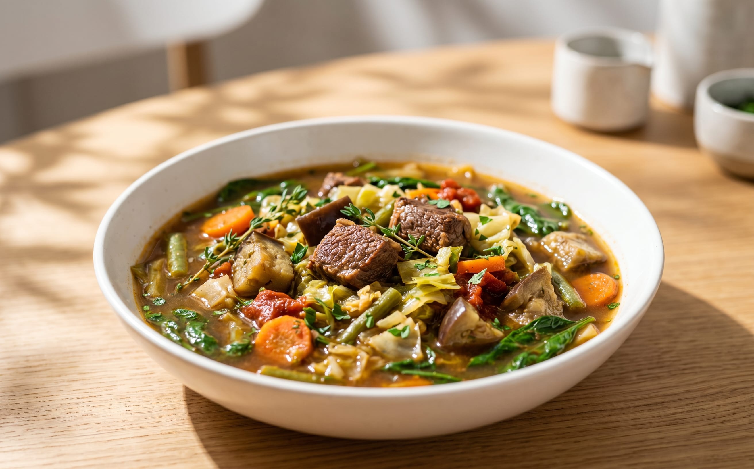 Legim (Haitian Vegetable and Beef Stew)