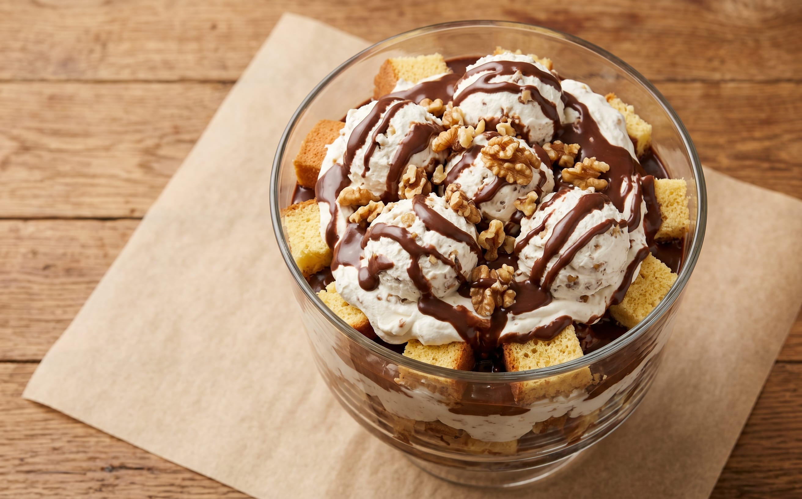 Somlói Galuska (Chocolate-Walnut Sponge Trifle)
