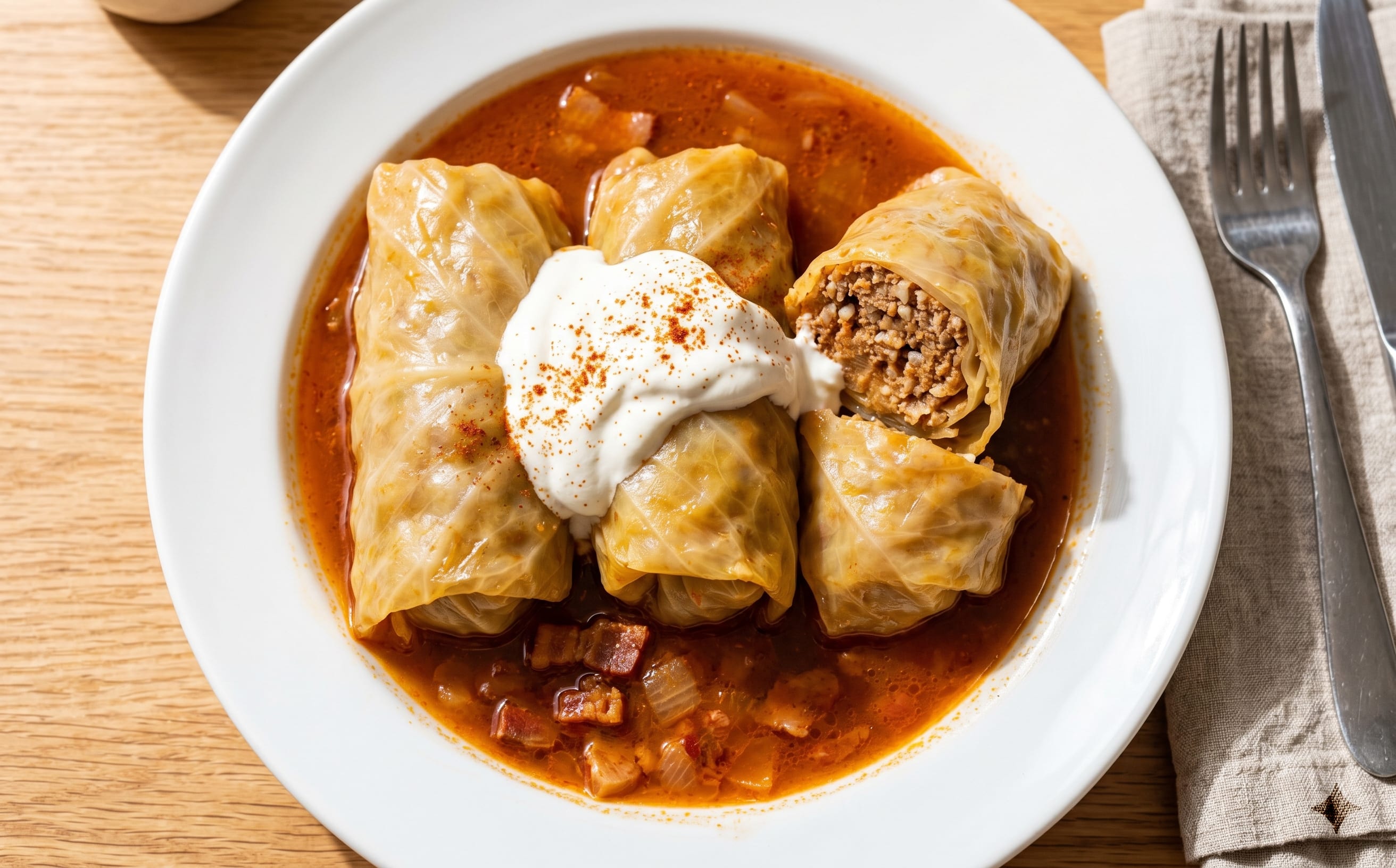 Töltött Káposzta (Hungarian Stuffed Cabbage)