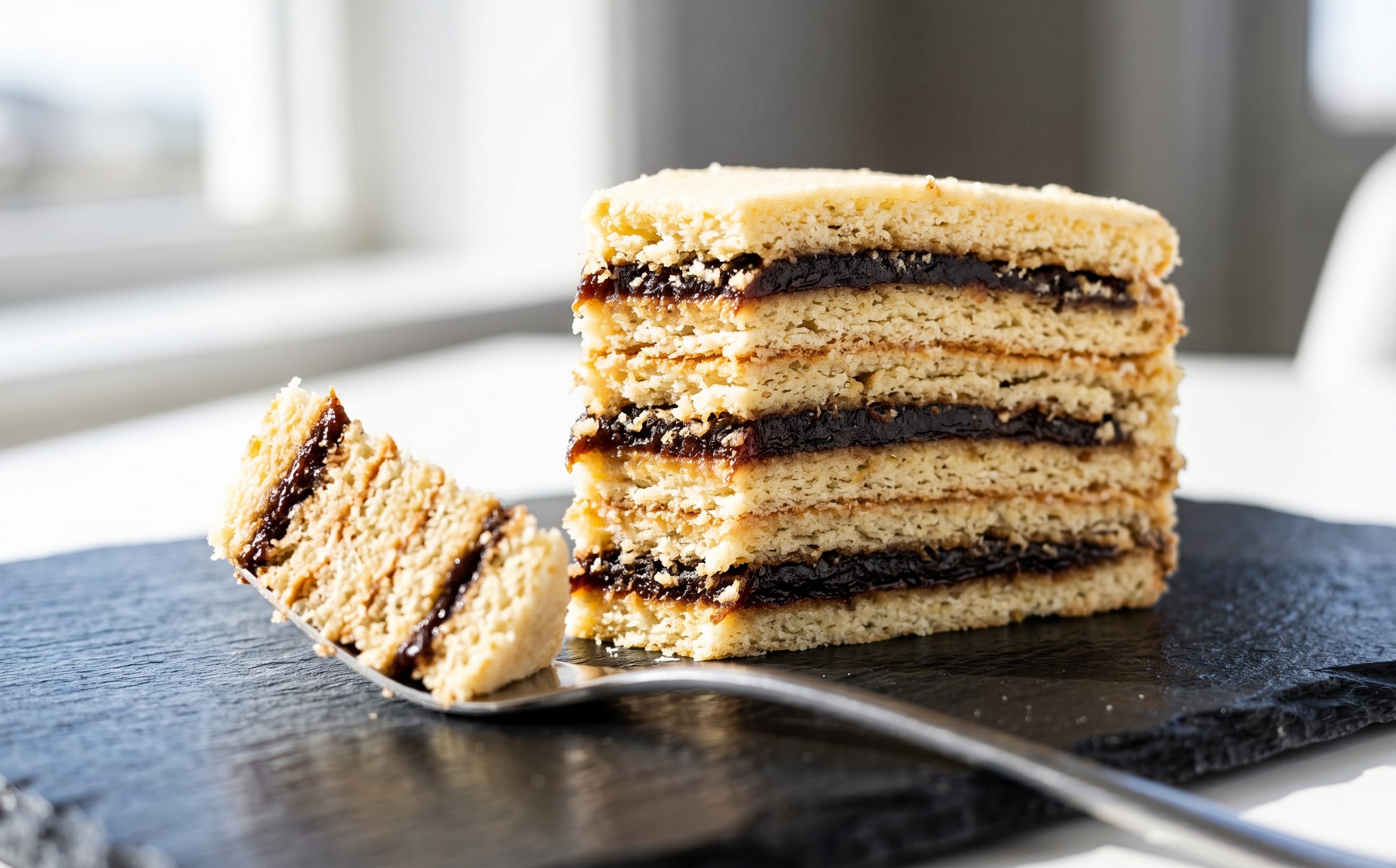 Vínarterta (Icelandic Layered Prune Cake)
