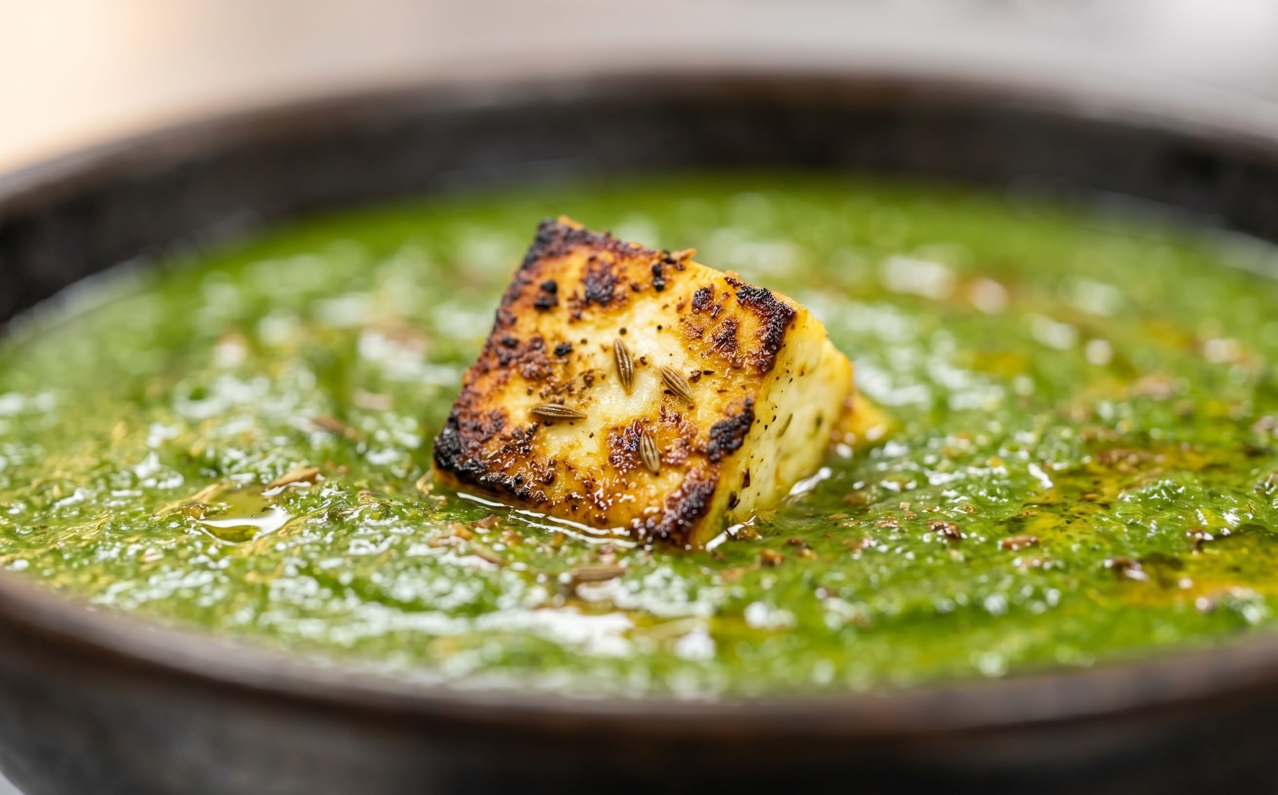 Palak Paneer (Spinach Curry with Paneer)