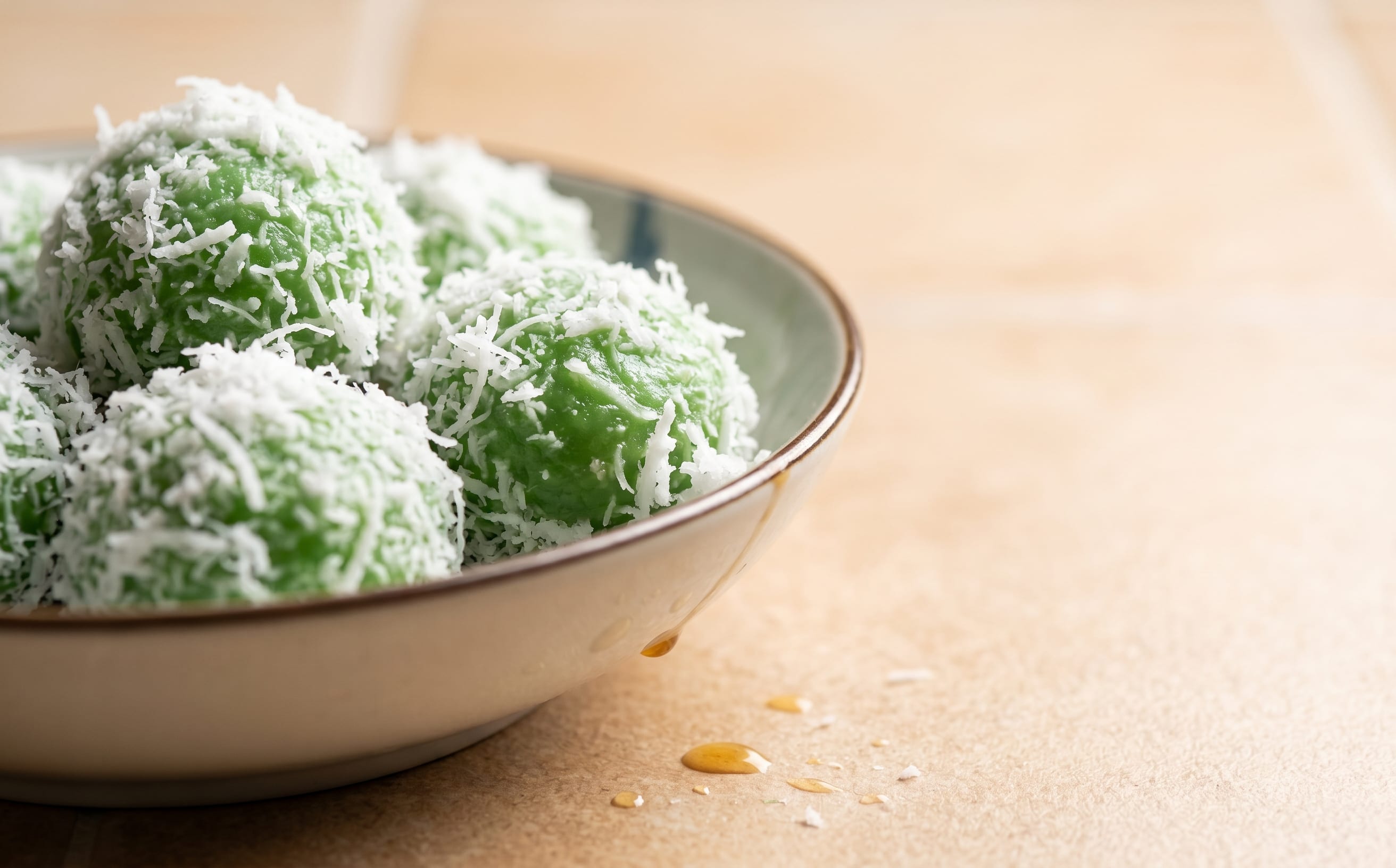 Klepon (Palm Sugar Rice Balls)