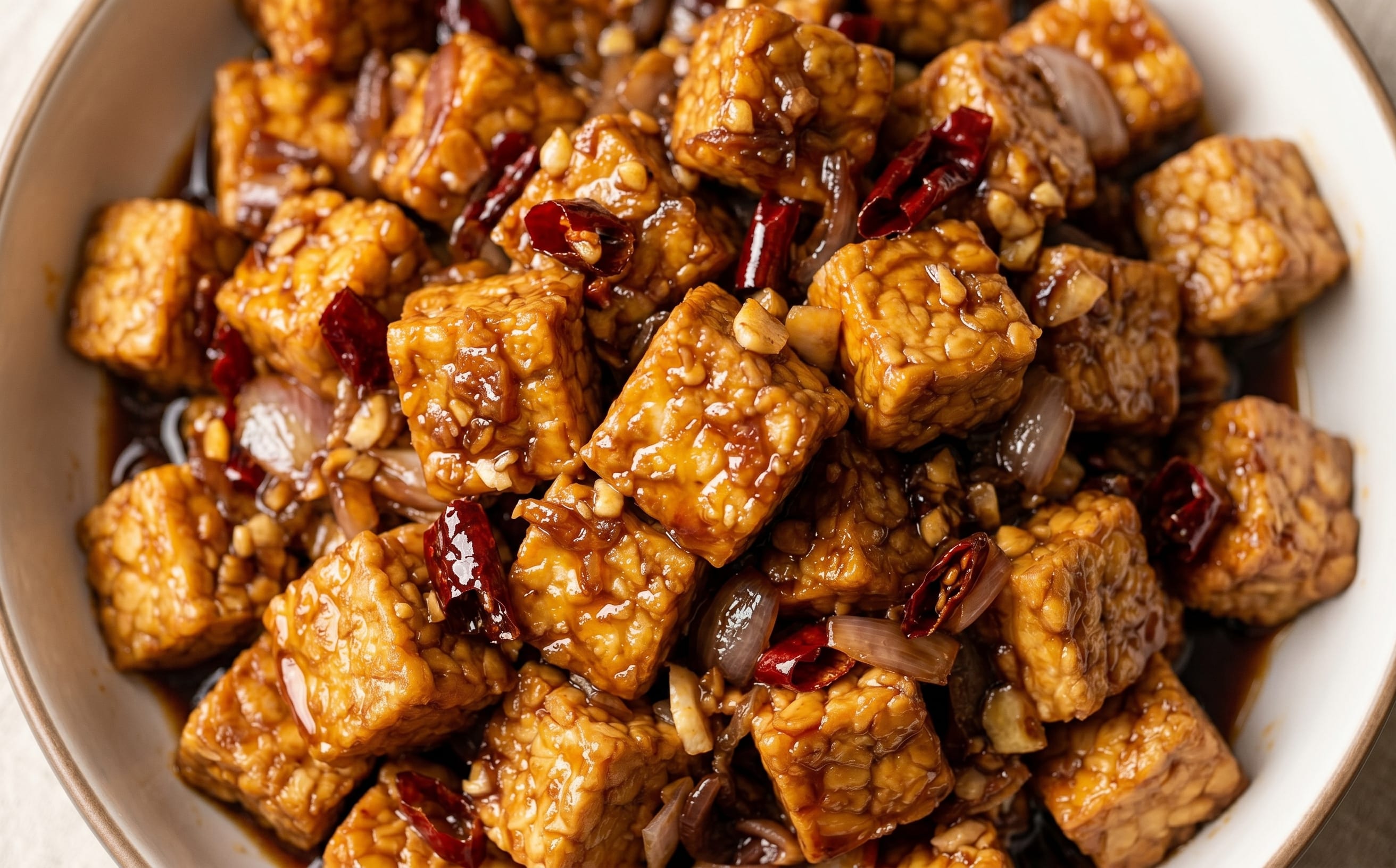 Orek Tempe (Sweet-Soy Tempeh)
