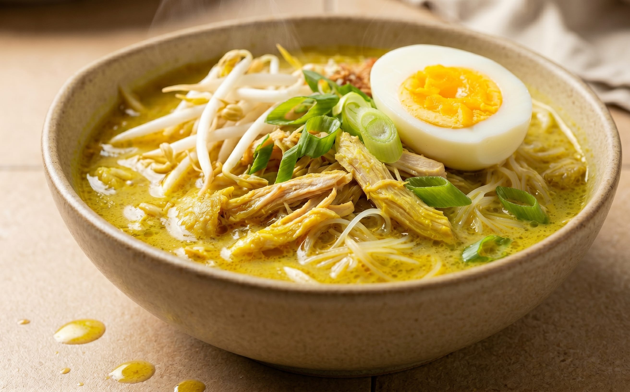 Soto Ayam (Turmeric Chicken Soup)