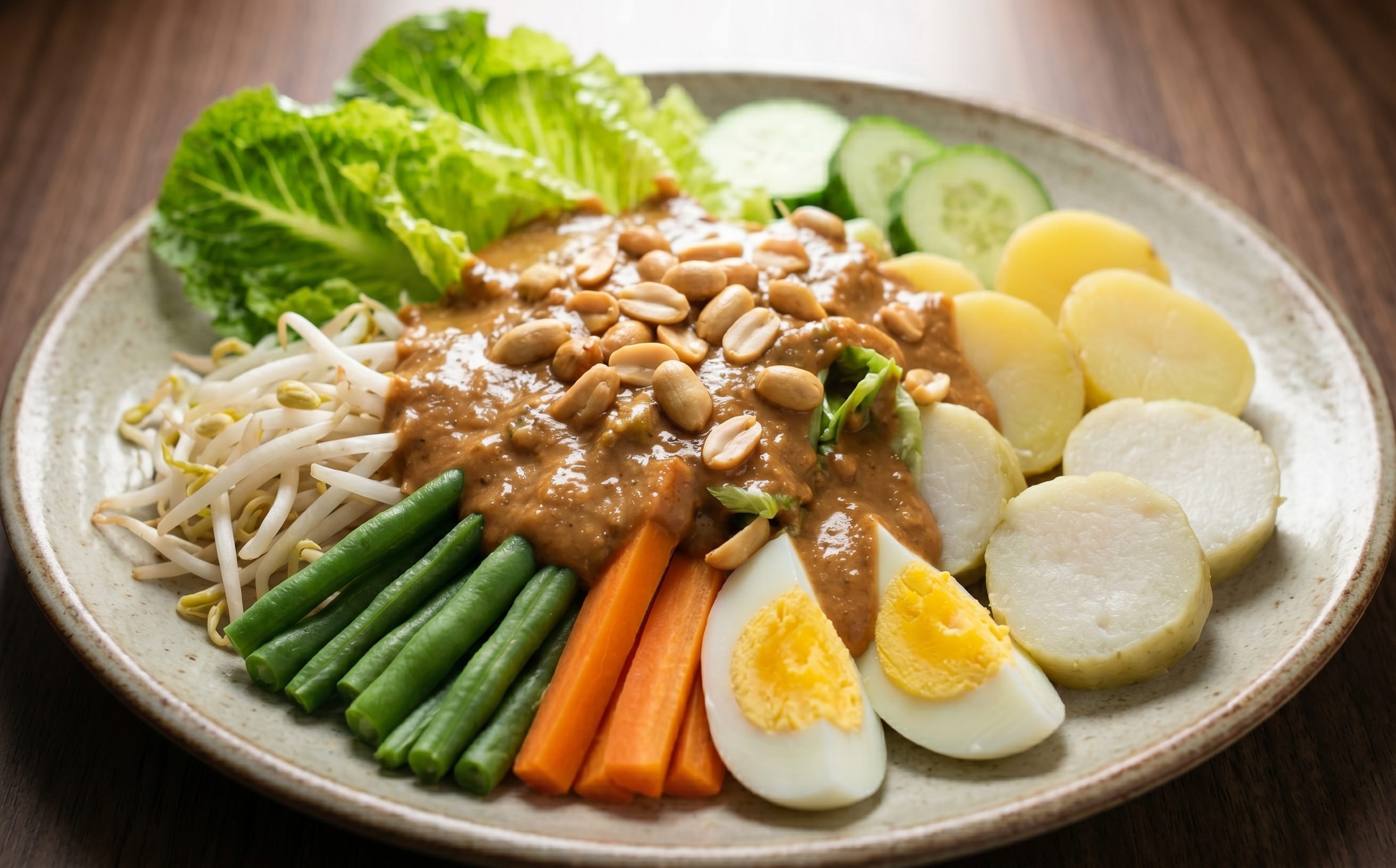 Gado-Gado (Vegetable Salad with Peanut Sauce)