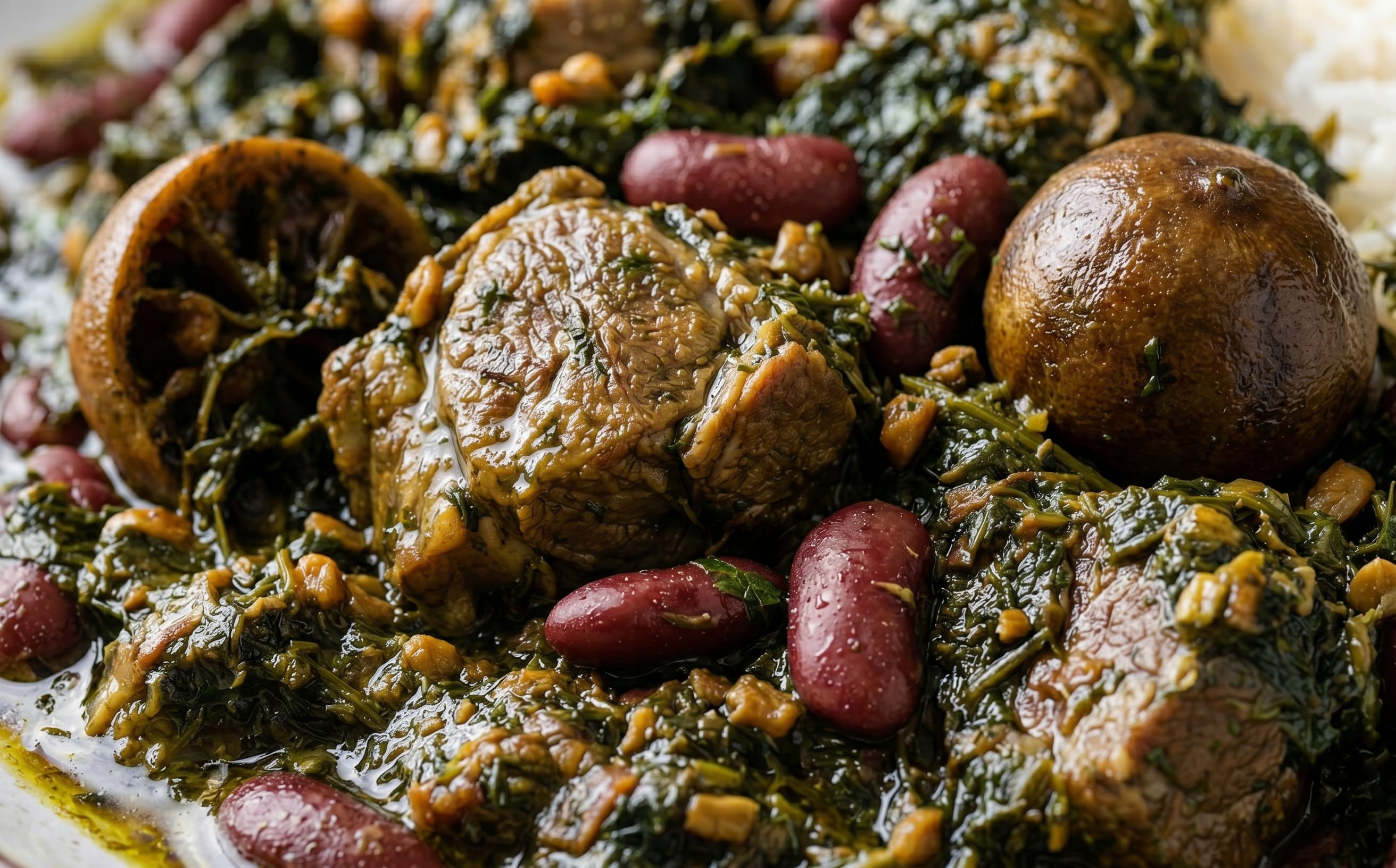 Ghormeh Sabzi (Persian Herb and Lamb Stew)