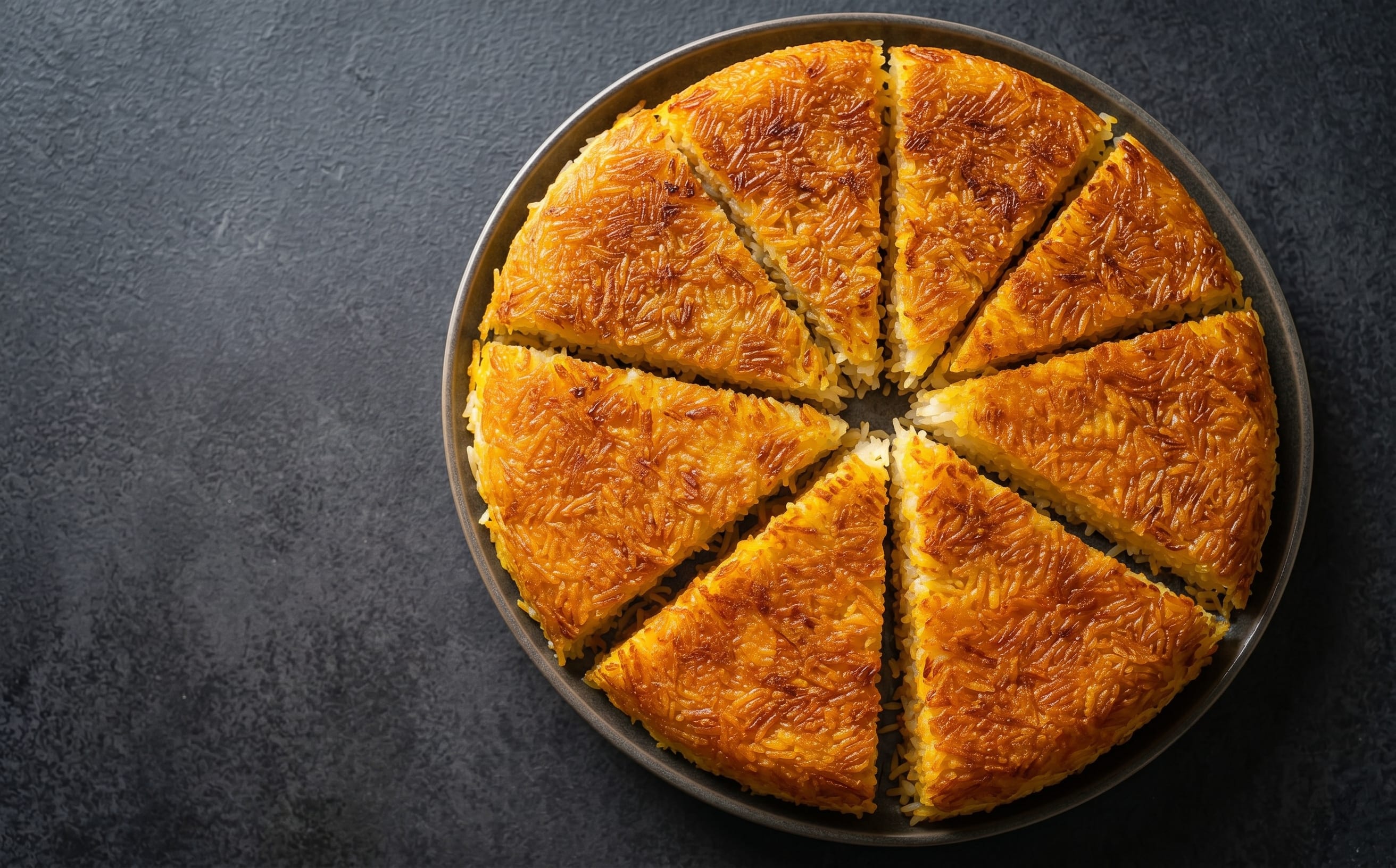 Tahdig (Saffron-Yogurt Rice Crust)