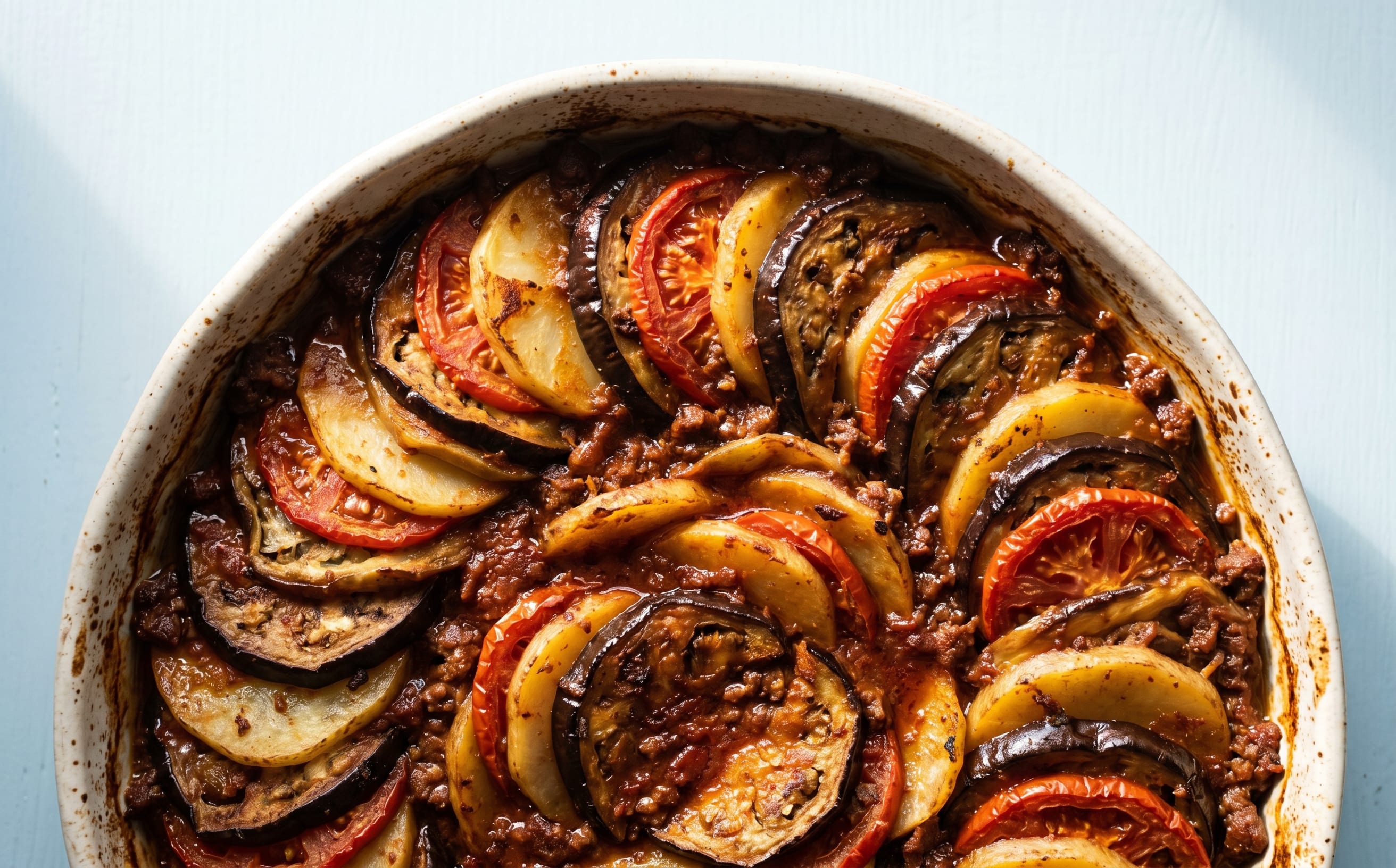 Tepsi Baytinijan (Iraqi Eggplant and Meat Bake)