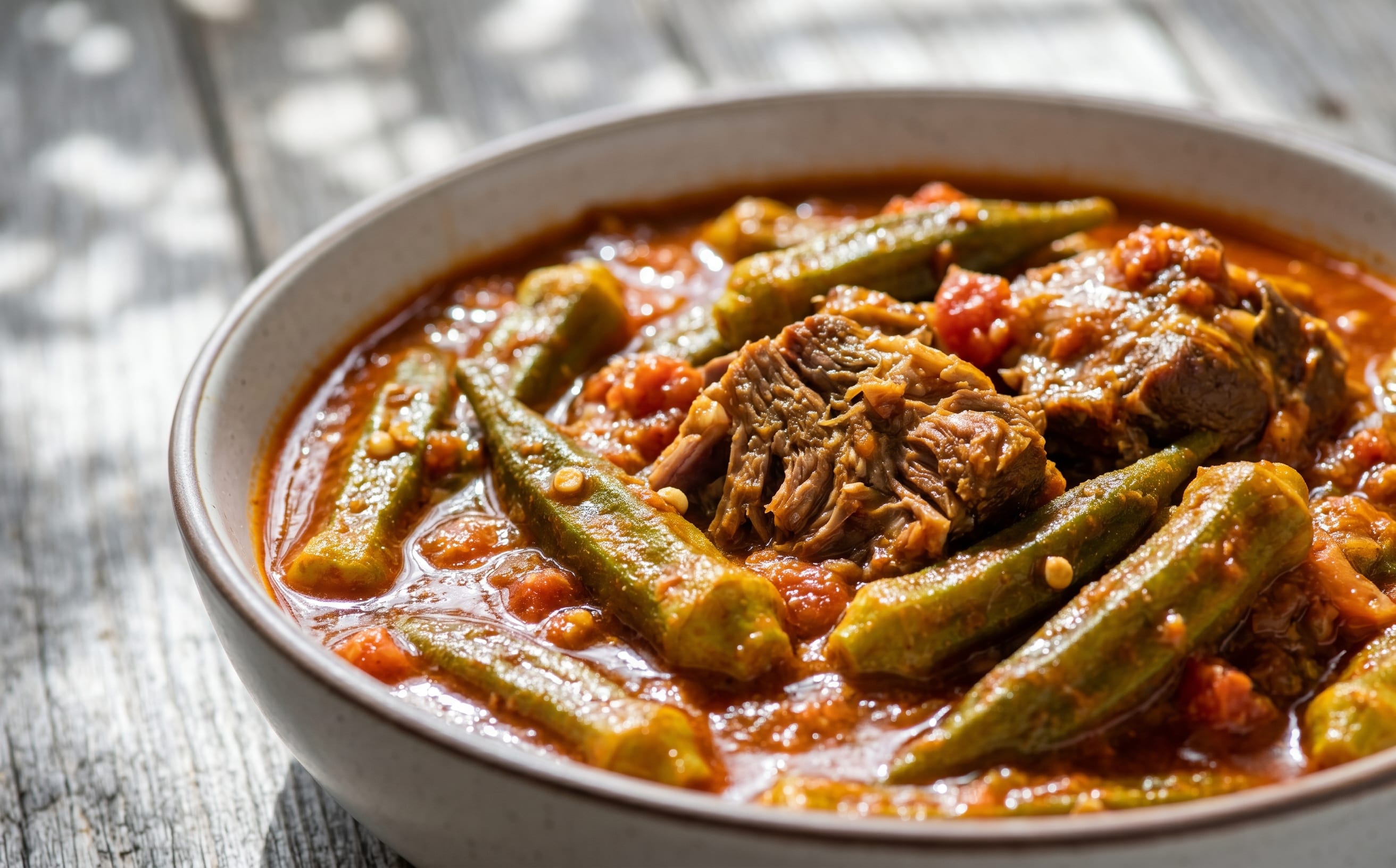 Bamya (Iraqi Okra and Lamb Stew)