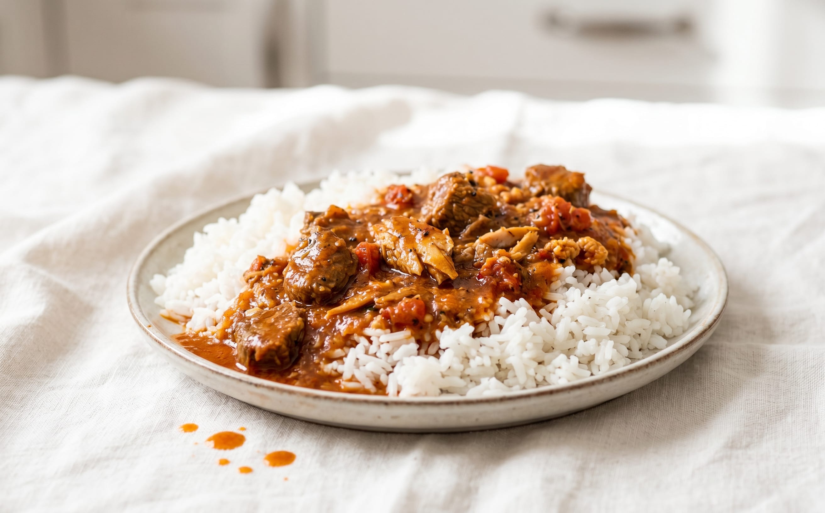 Sauce Graine au Bœuf (Palm Nut Sauce with Beef)