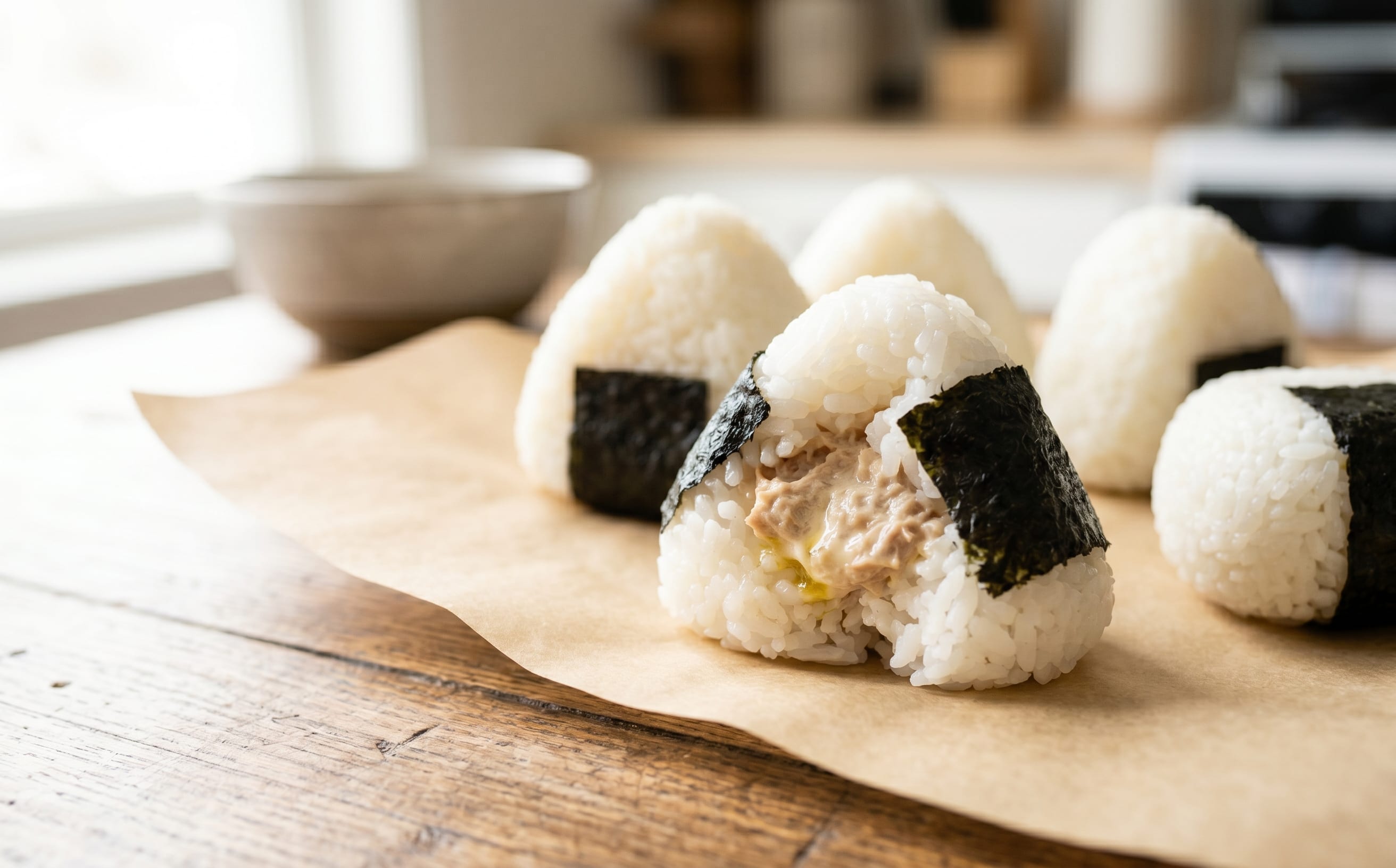 Tuna Mayo Onigiri (Tuna Mayonnaise Rice Balls)