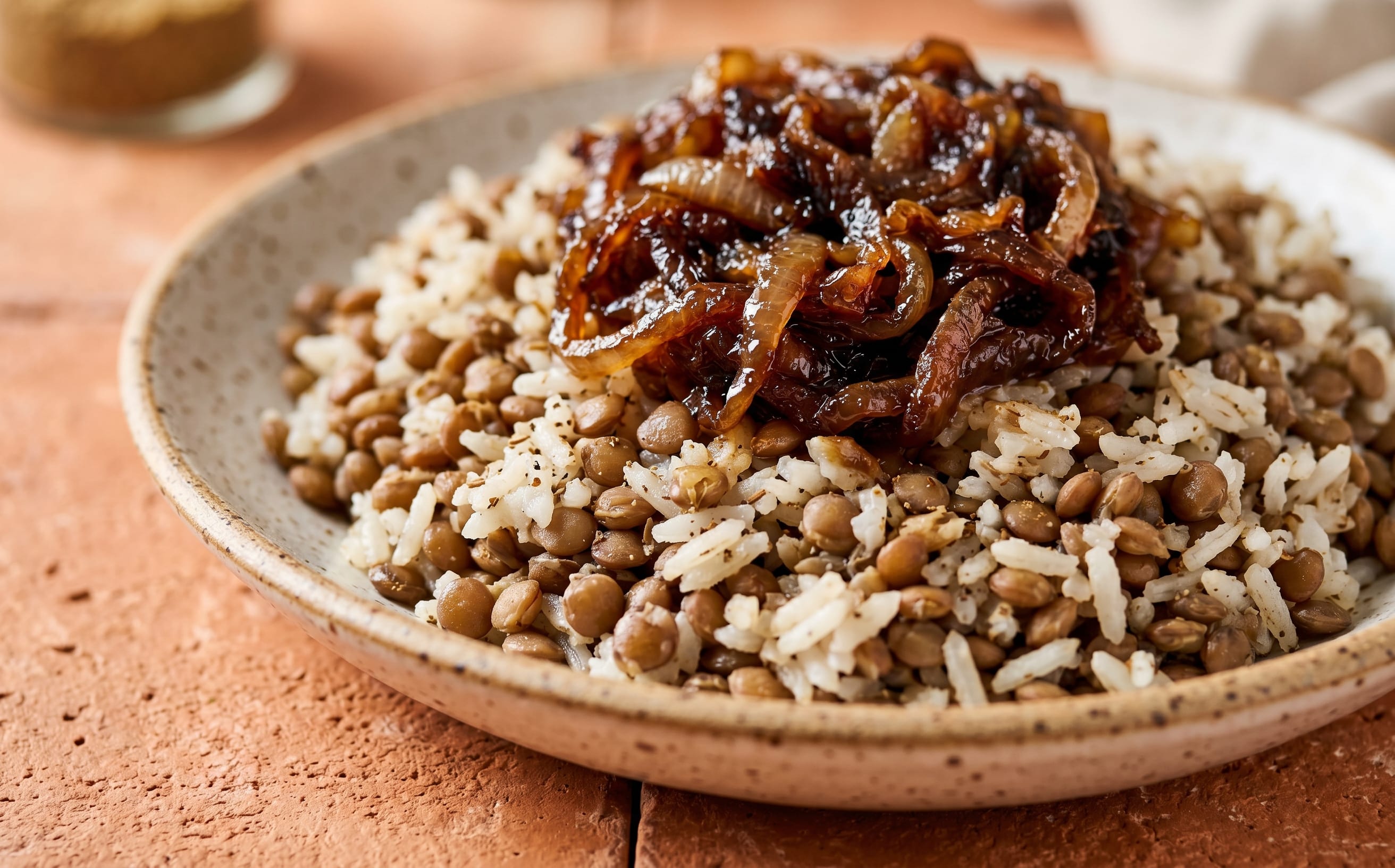 Mujaddara (Lentils and Rice with Caramelized Onions)