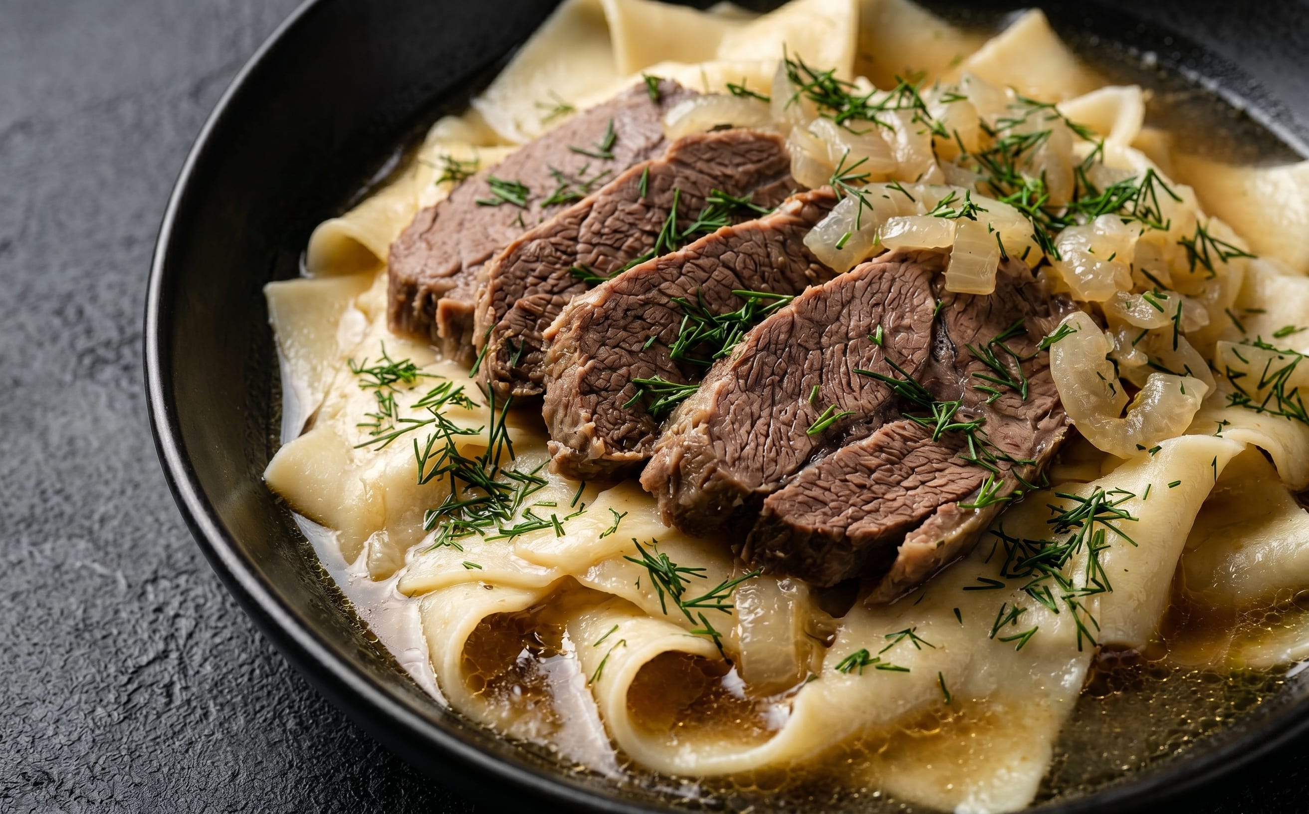 Beshbarmak (Boiled Beef and Noodles)