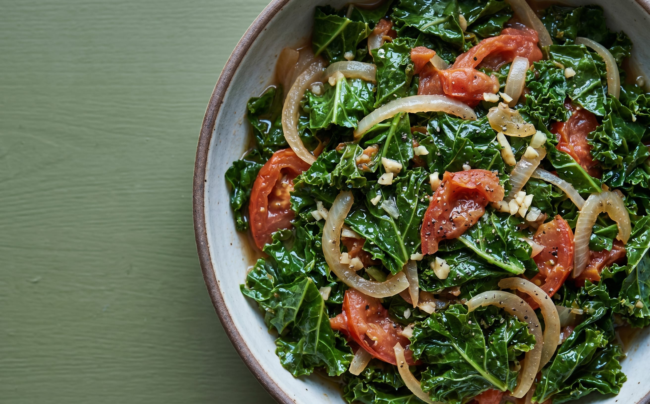 Sukuma Wiki (Braised Greens with Tomato)
