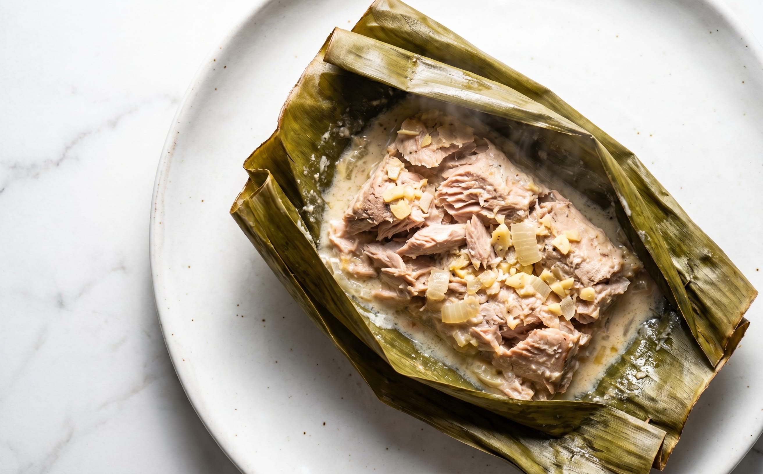 Kiribati-Style Coconut-Baked Tuna Parcels