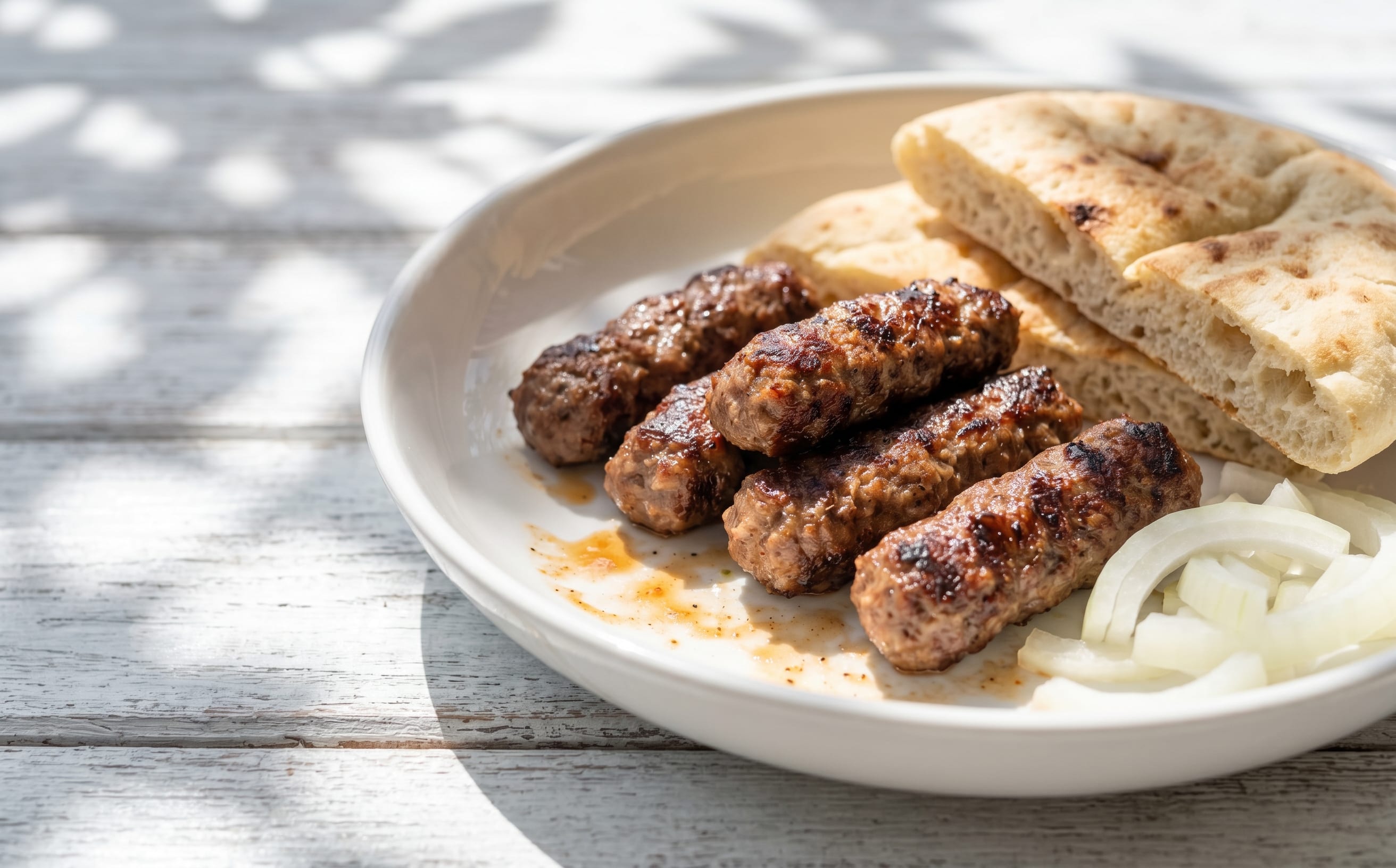 Qebapa (Grilled Beef and Lamb Sausages)