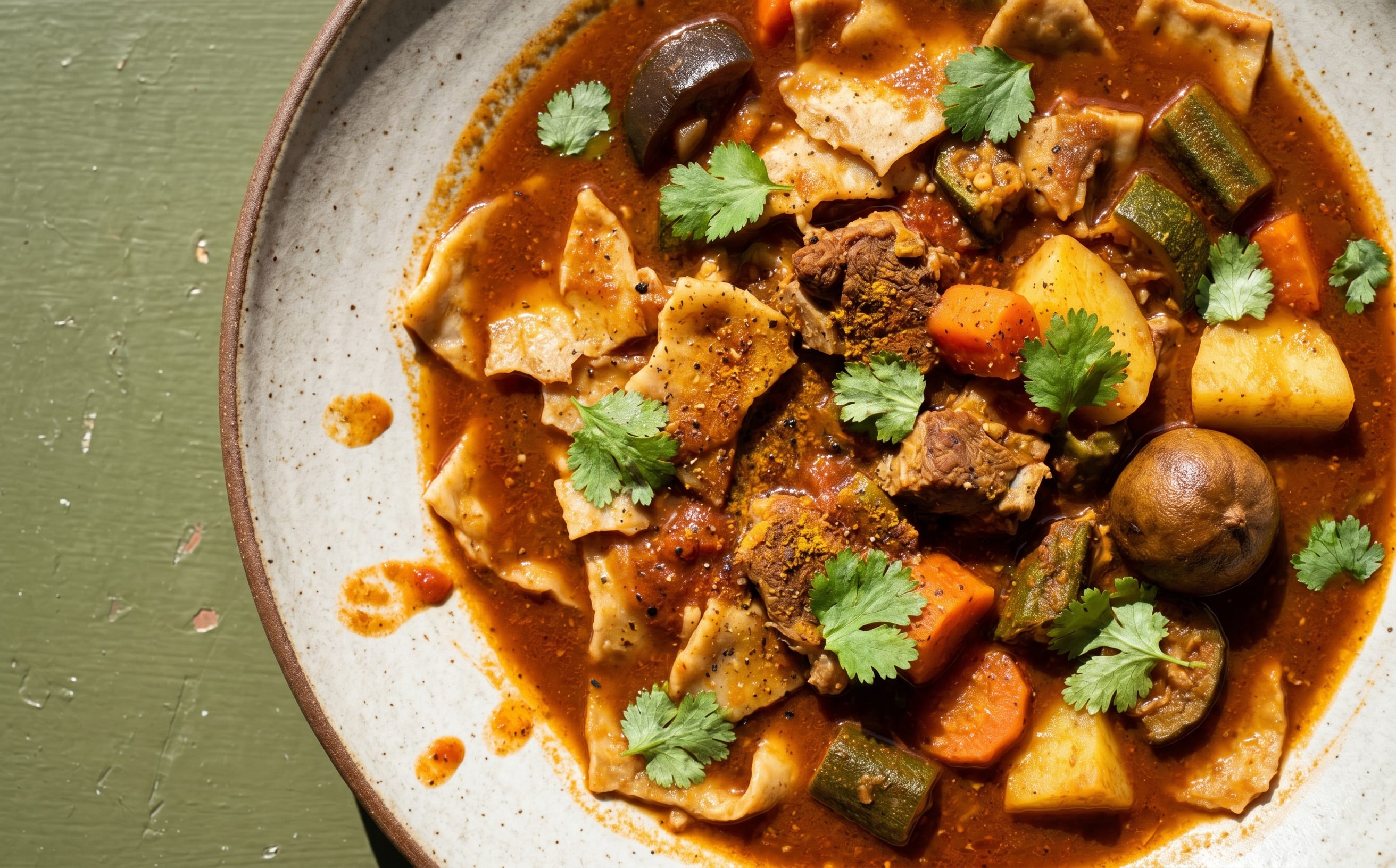 Margoog (Lamb and Vegetable Stew with Flatbread)