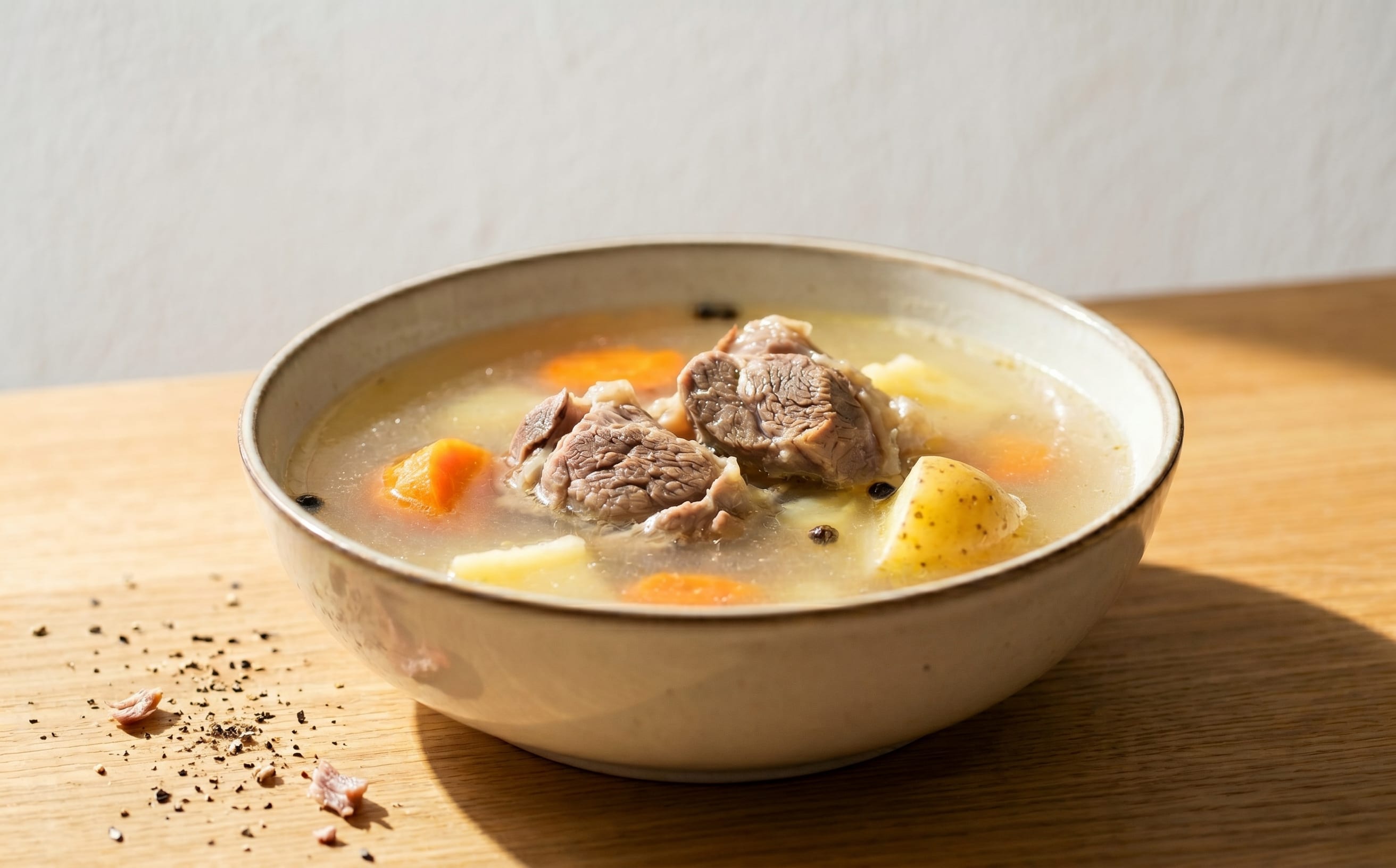 Shorpo (Clear Lamb and Potato Soup)