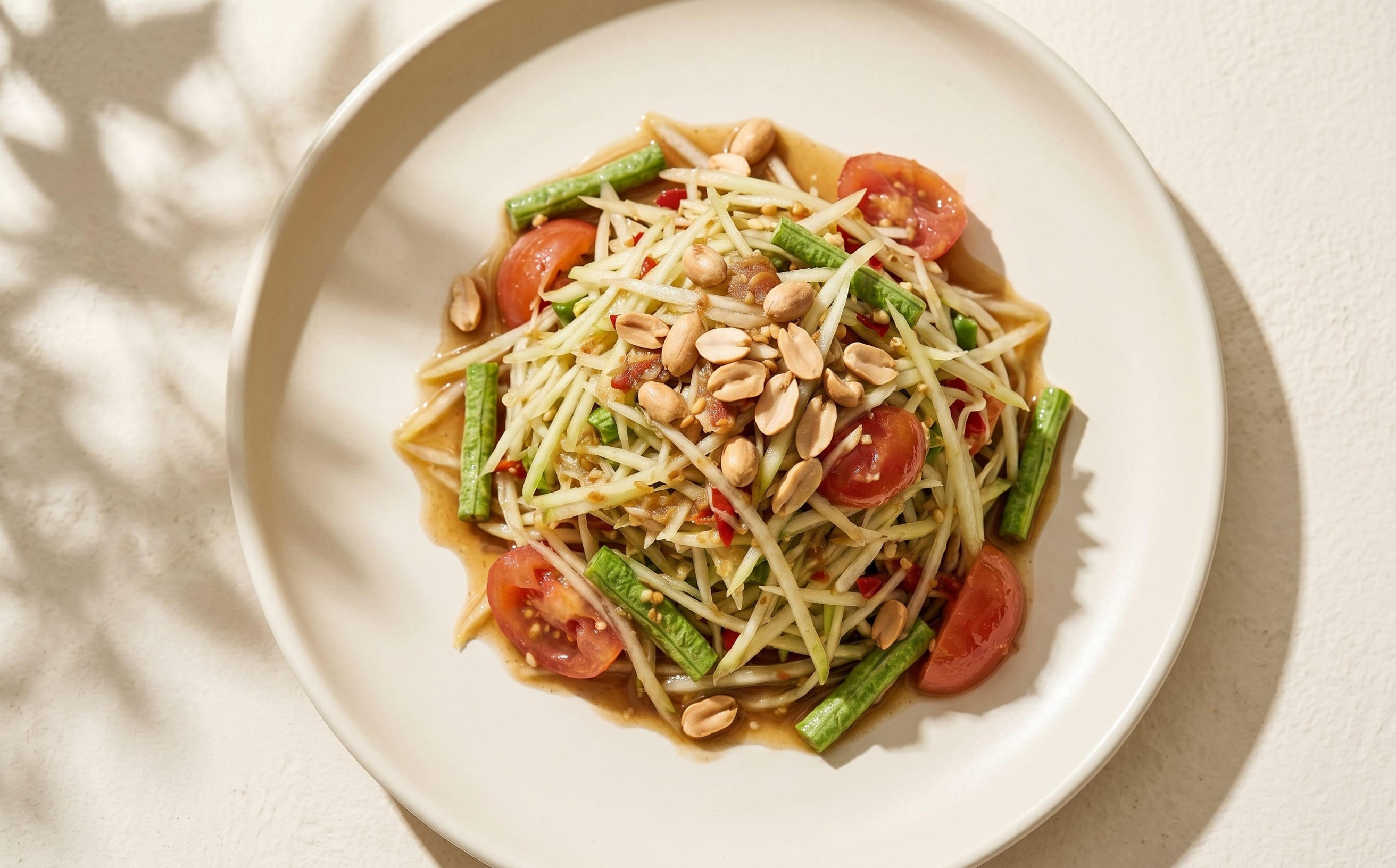 Tam Mak Hoong (Lao Green Papaya Salad)