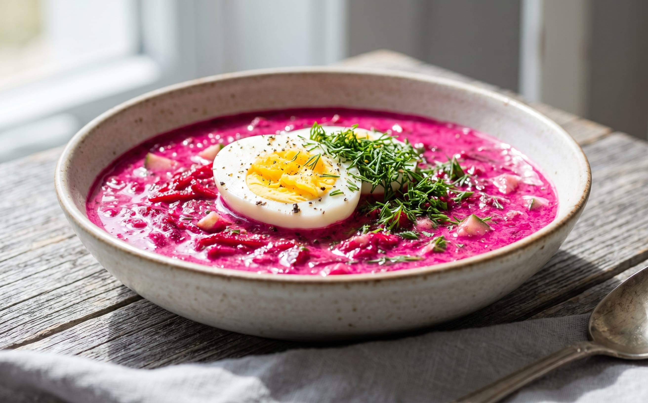 Aukstā Zupa (Cold Beet and Kefir Soup)