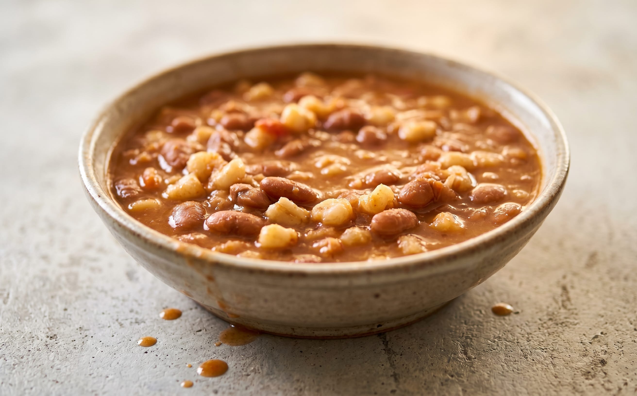 Lesotho-Style Bean and Hominy Stew