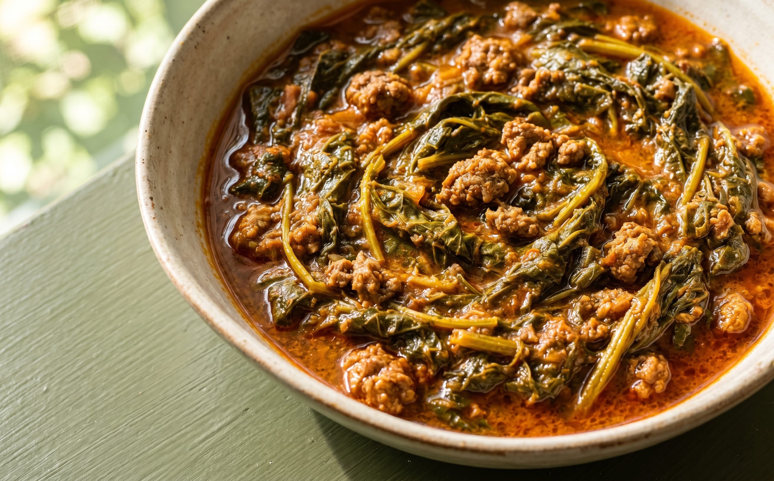 Potato Greens (Sweet Potato Leaf Stew)