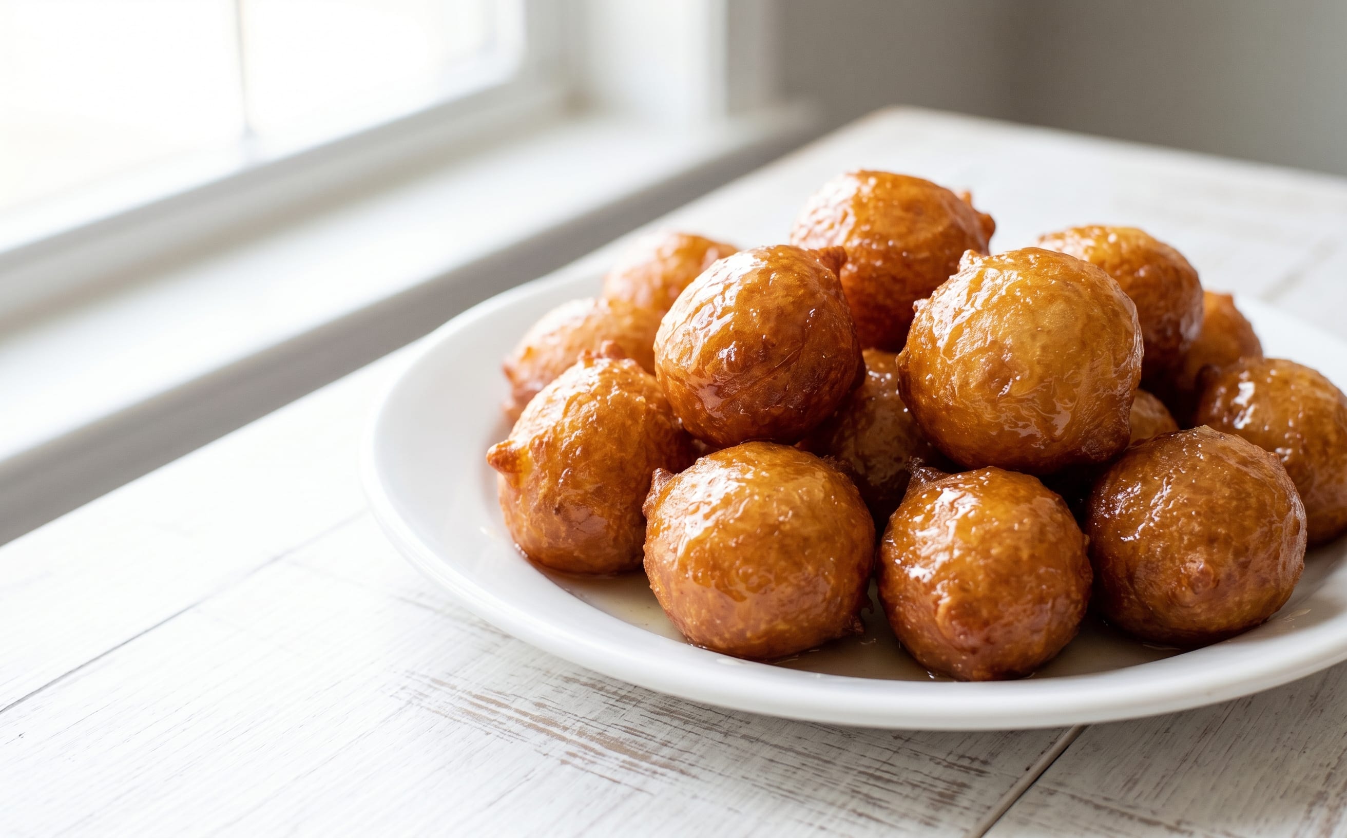 Luqaimat (Honey-Syrup Fritters)