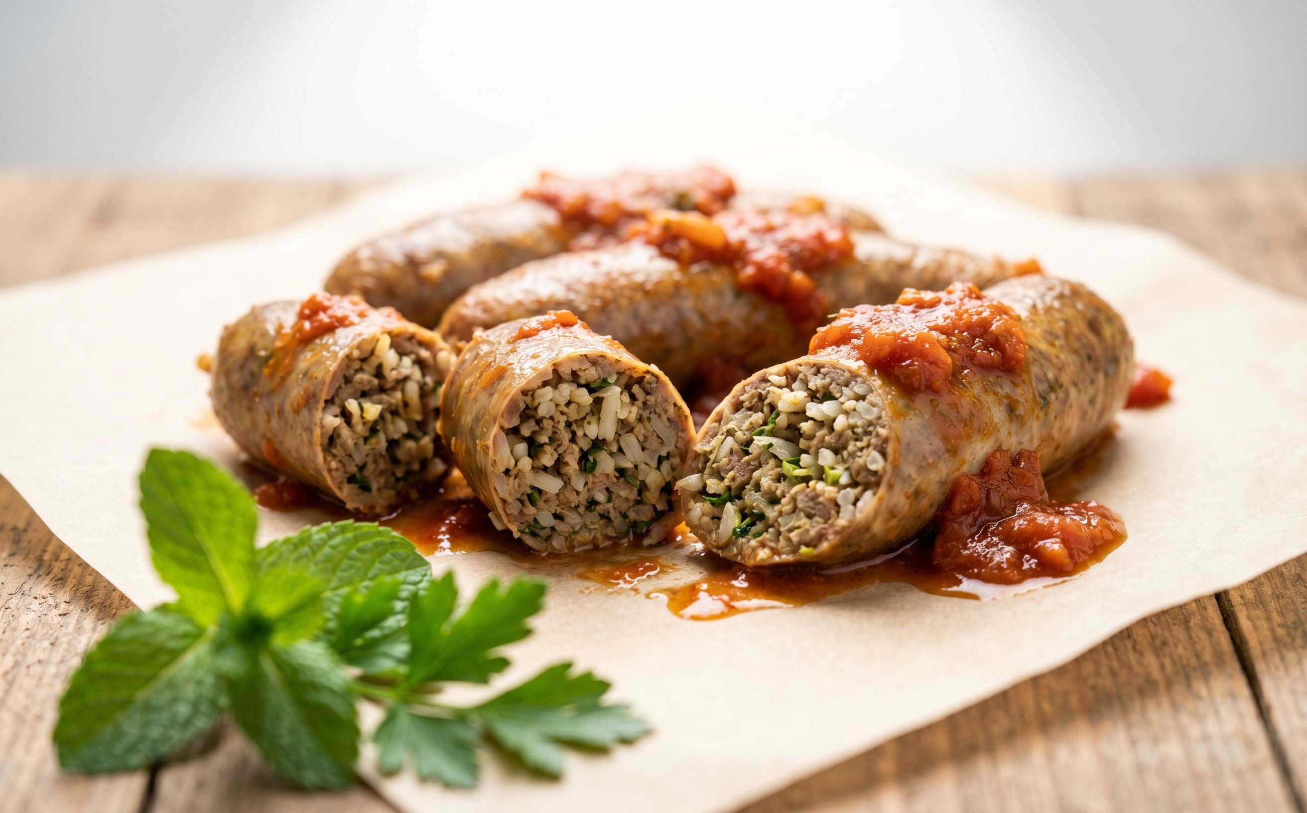 Osban (Rice-Stuffed Lamb Sausage)