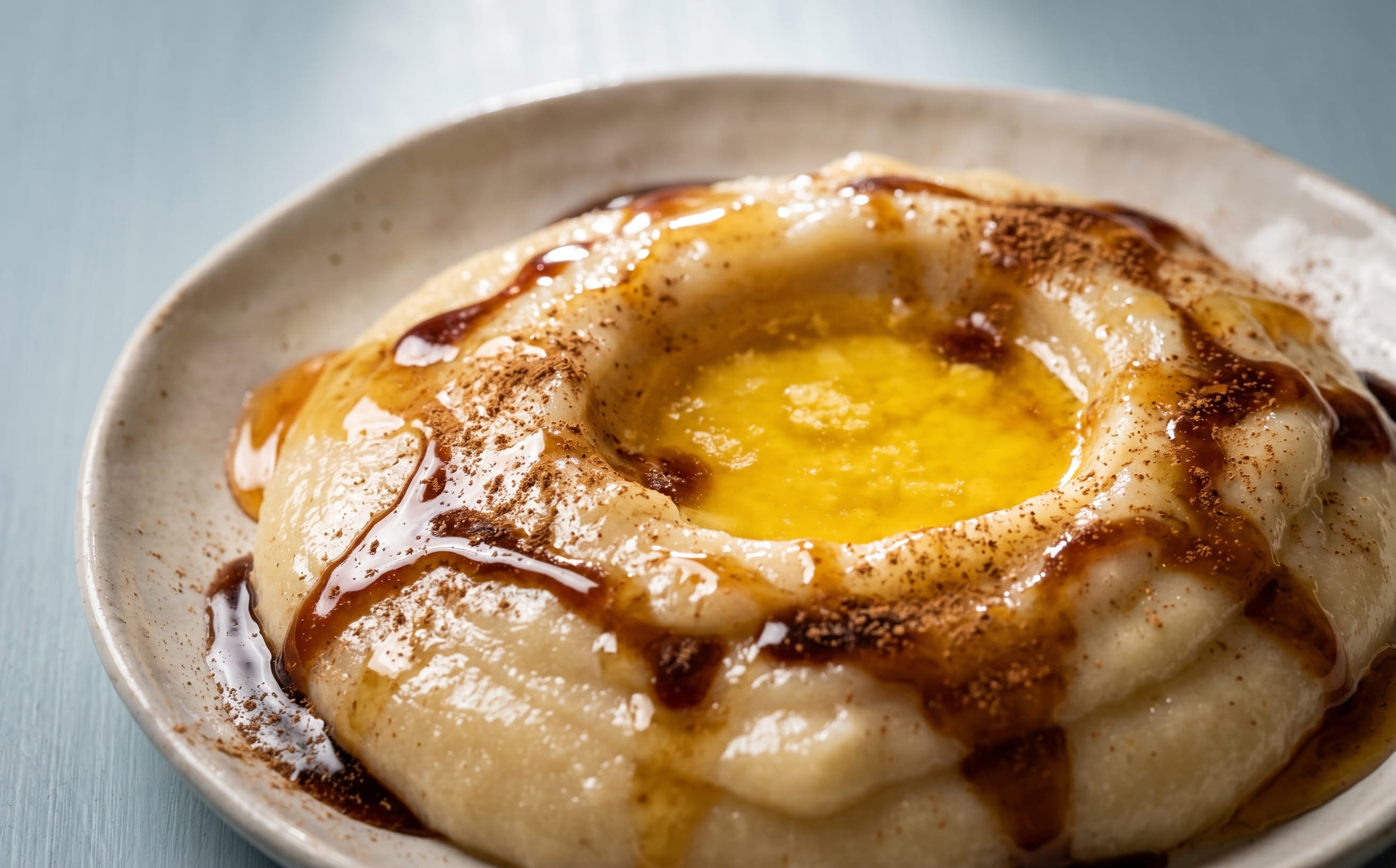 Asida (Warm Flour Pudding with Date Syrup)