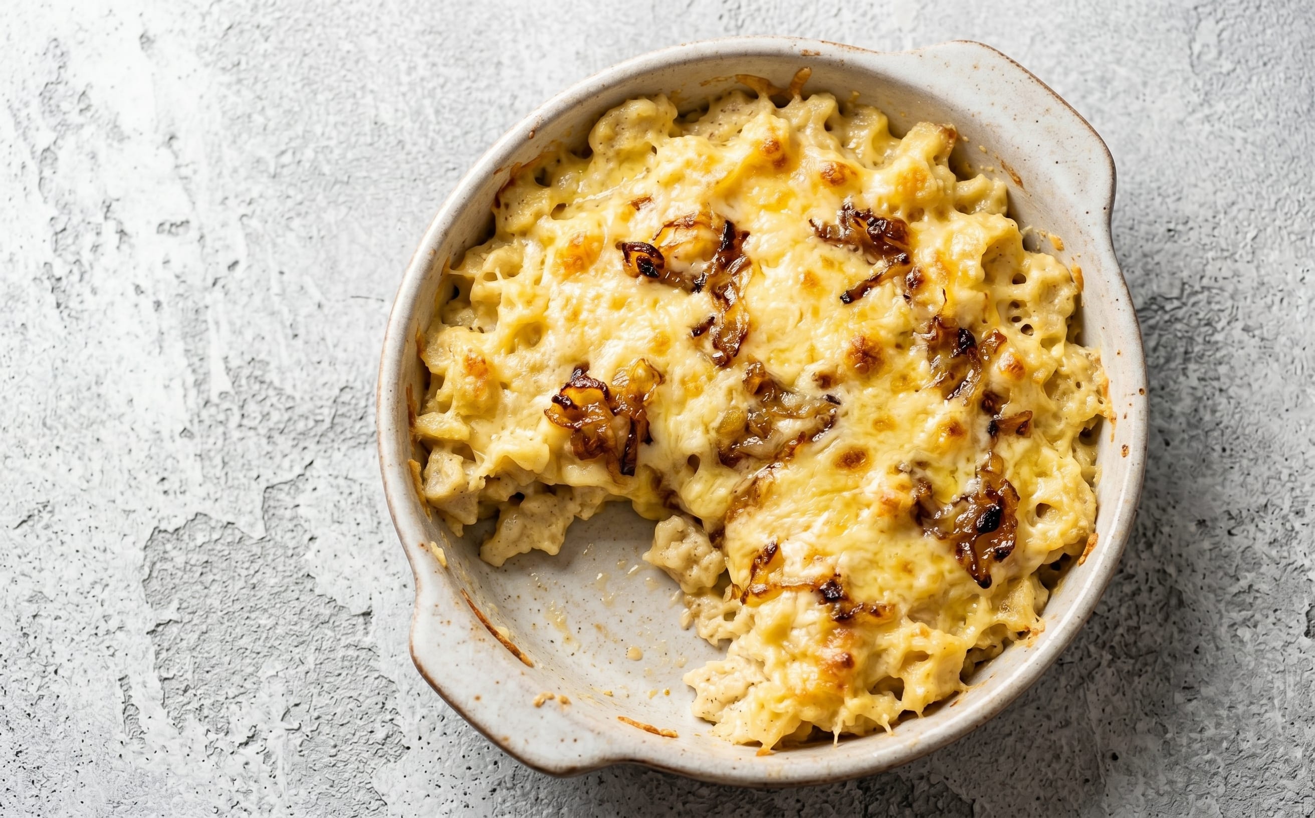Käsknöpfle (Cheese Dumplings with Fried Onions)