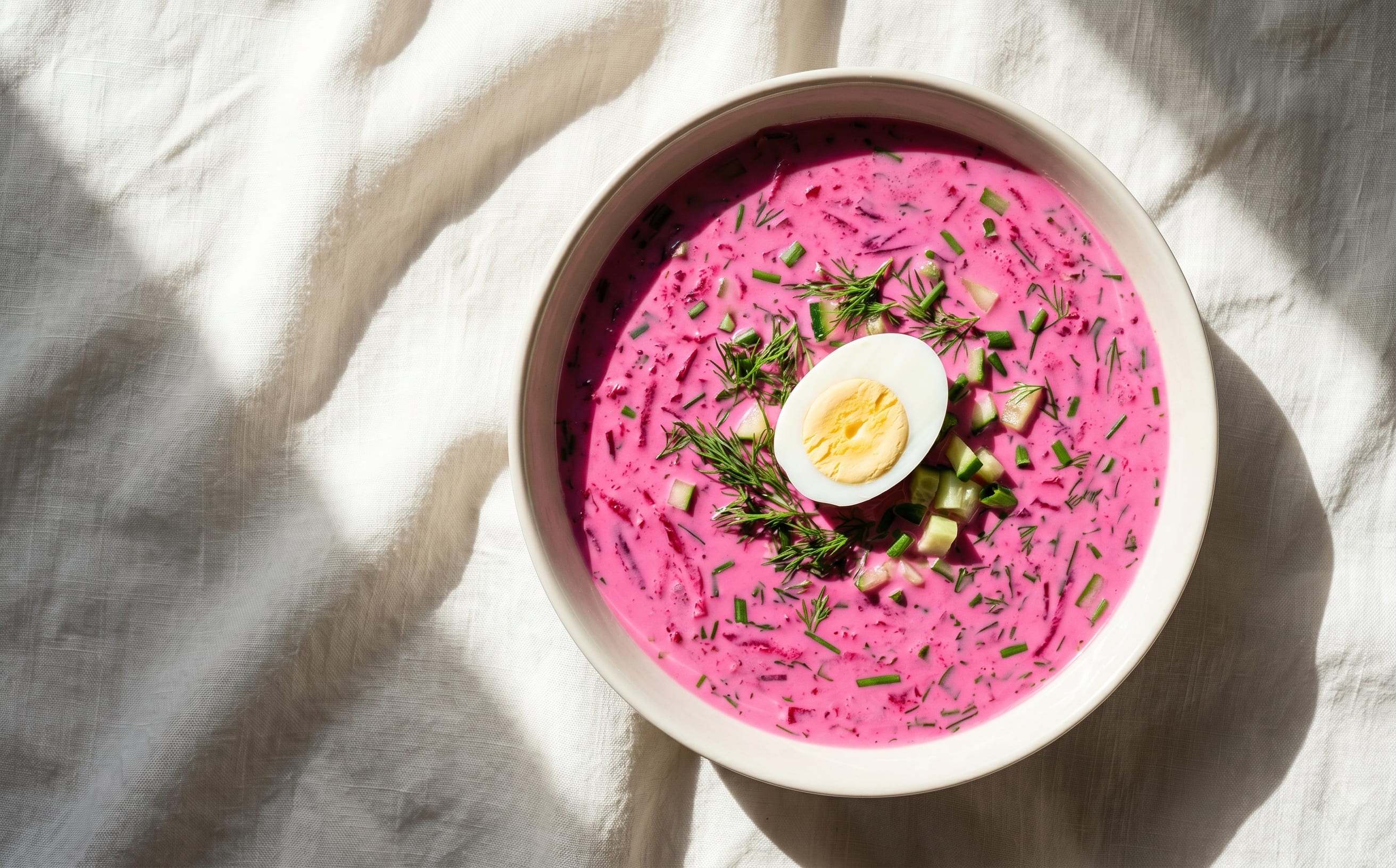 Šaltibarščiai (Cold Beet Soup with Kefir)