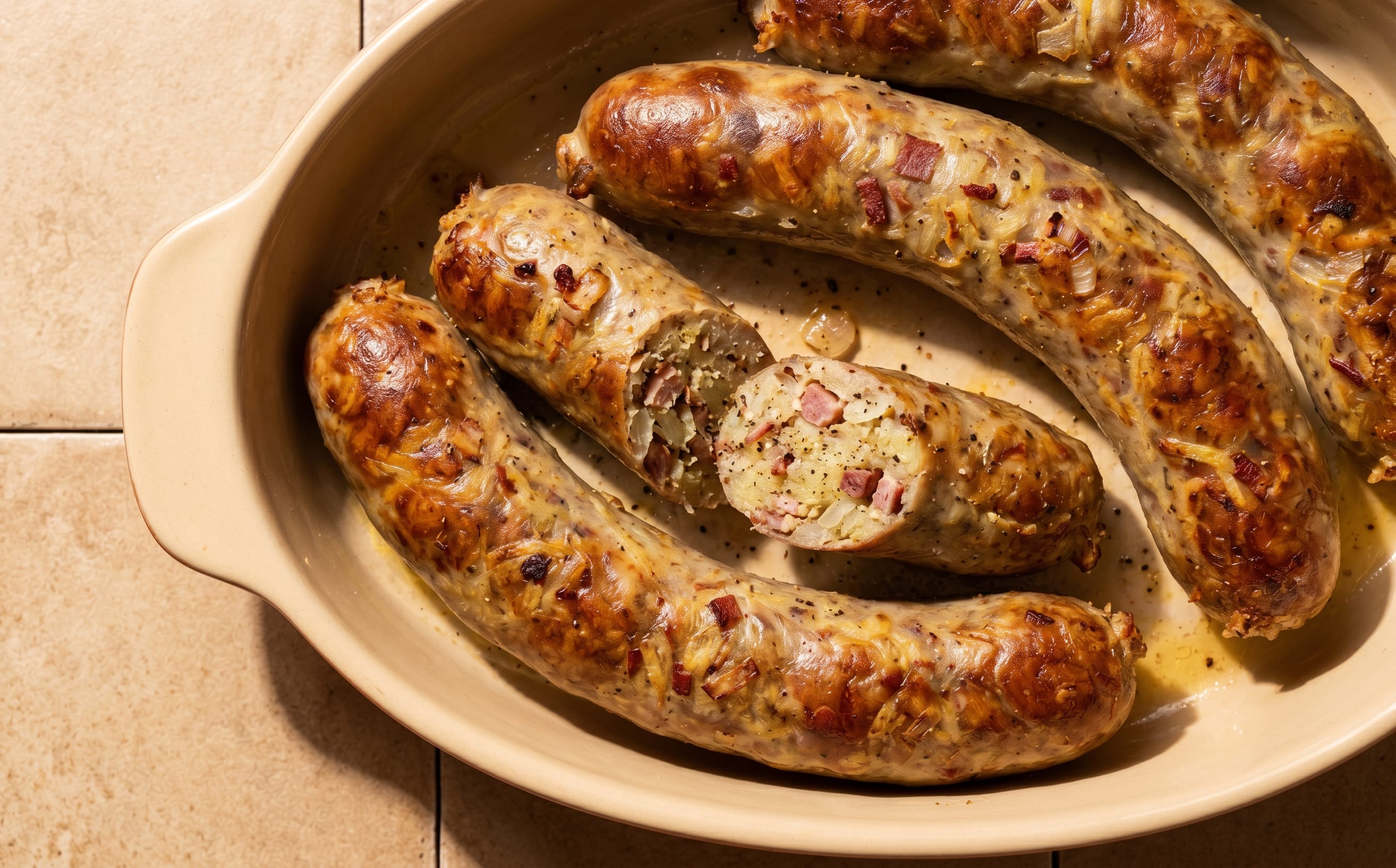 Vėdarai (Potato-Stuffed Sausages)