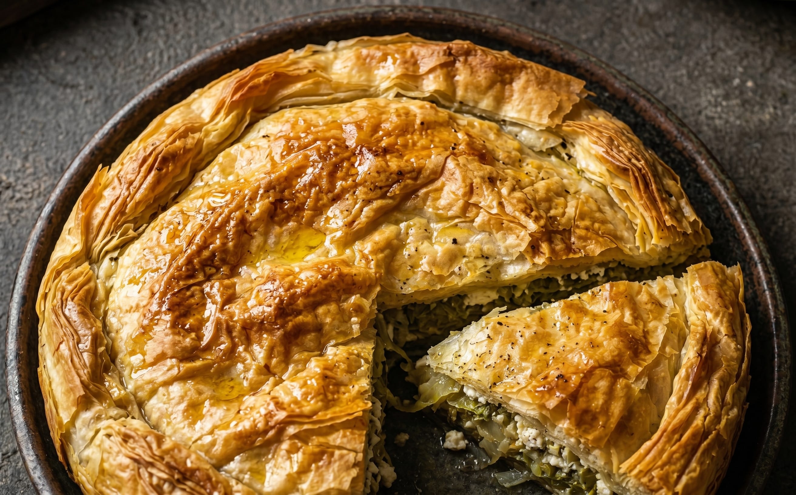 Zelnik (Cabbage and Cheese Phyllo Pie)