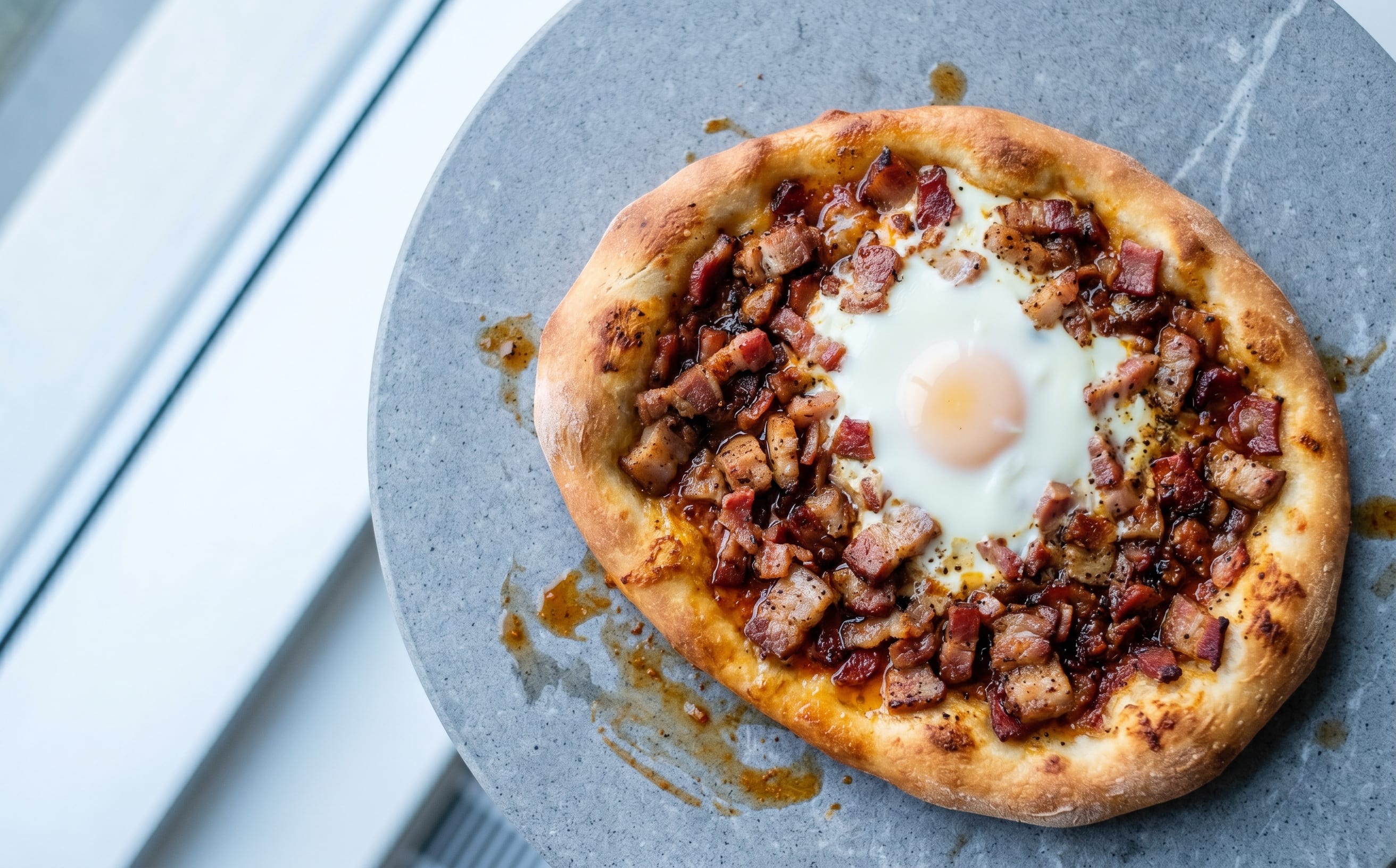Pastrmajlija (Pork-Topped Flatbread)