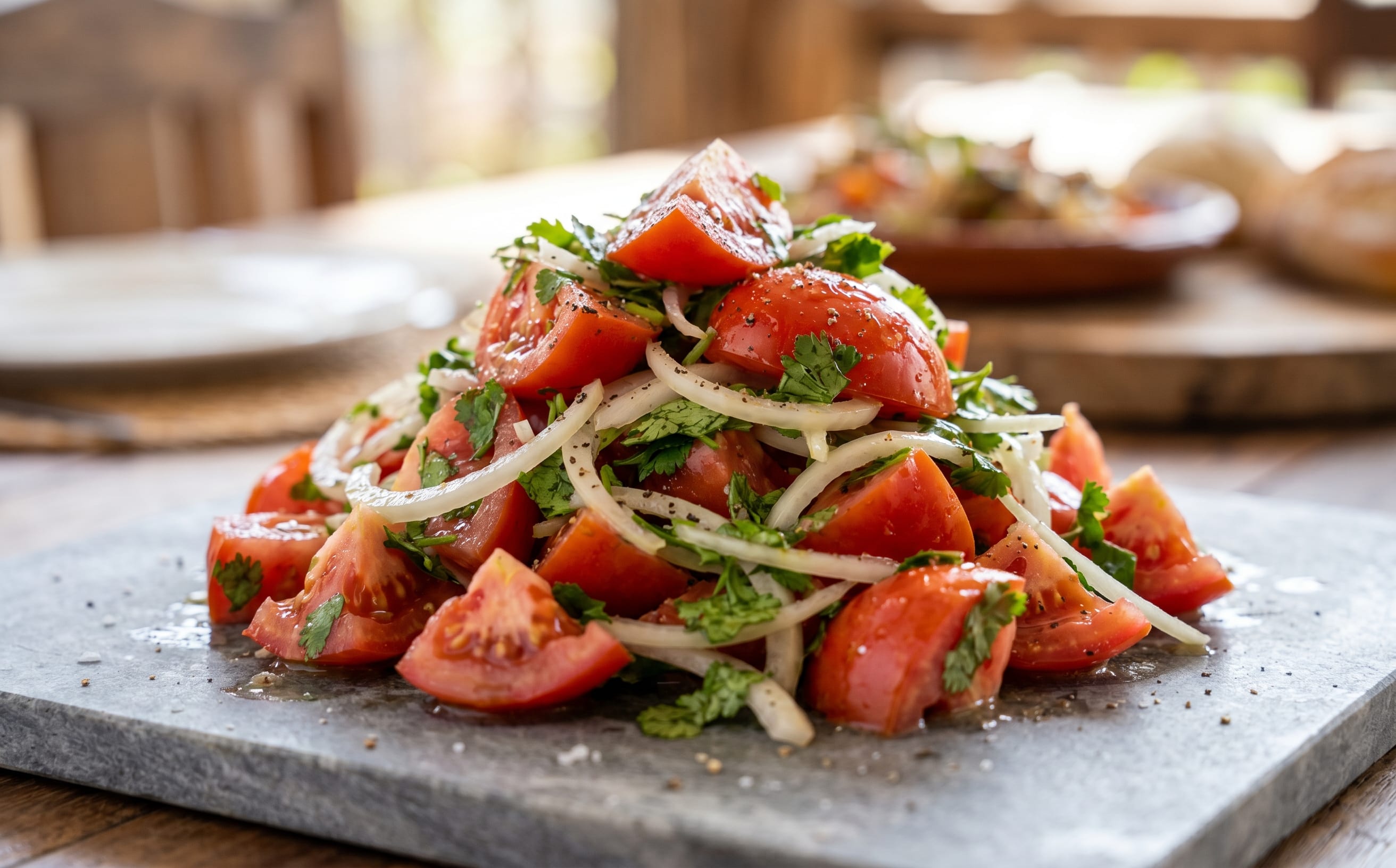 Lasary Voatabia (Tomato and Onion Salad)