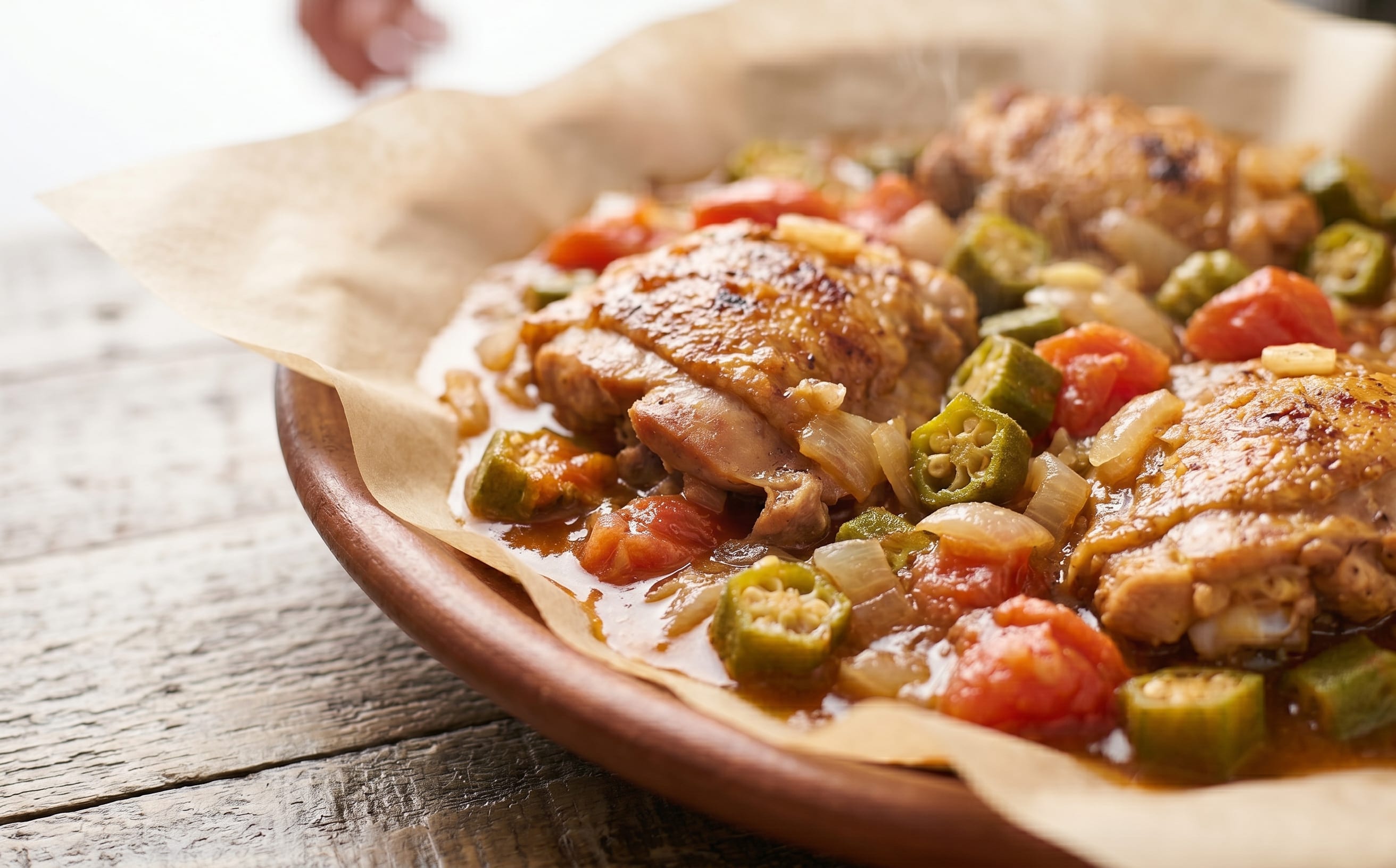 Malawian Chicken and Okra Stew