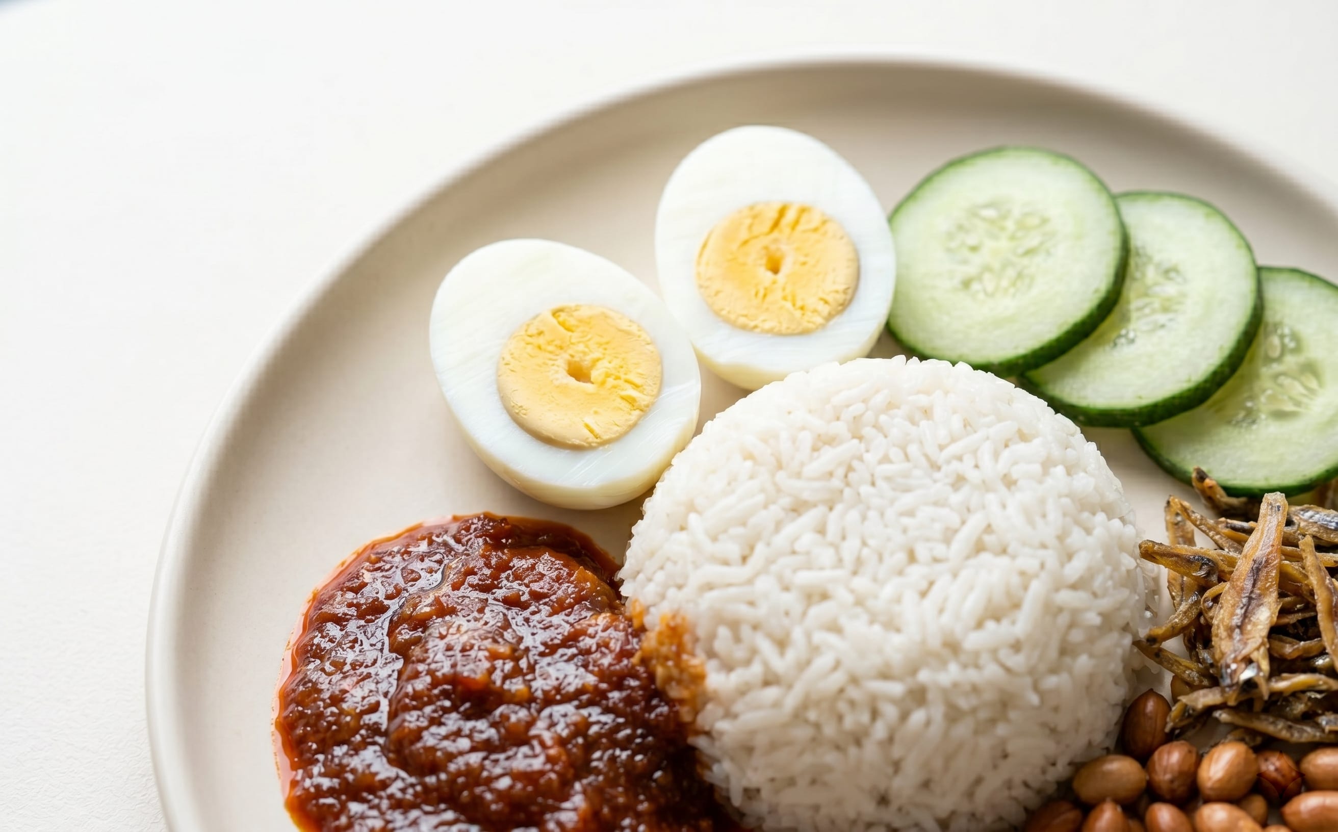 Nasi Lemak (Coconut Rice with Sambal)