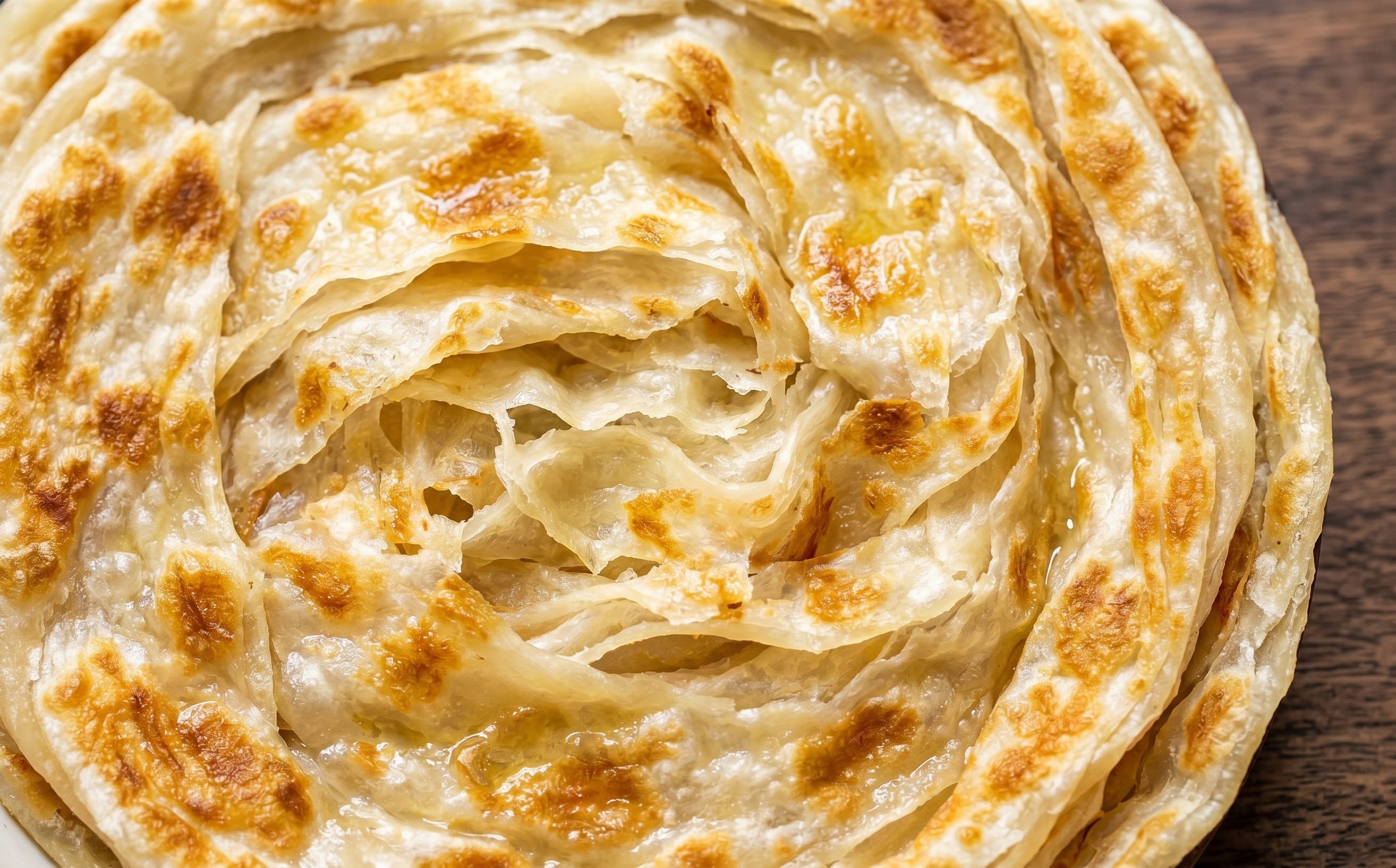 Roti Canai (Layered Griddled Flatbread)
