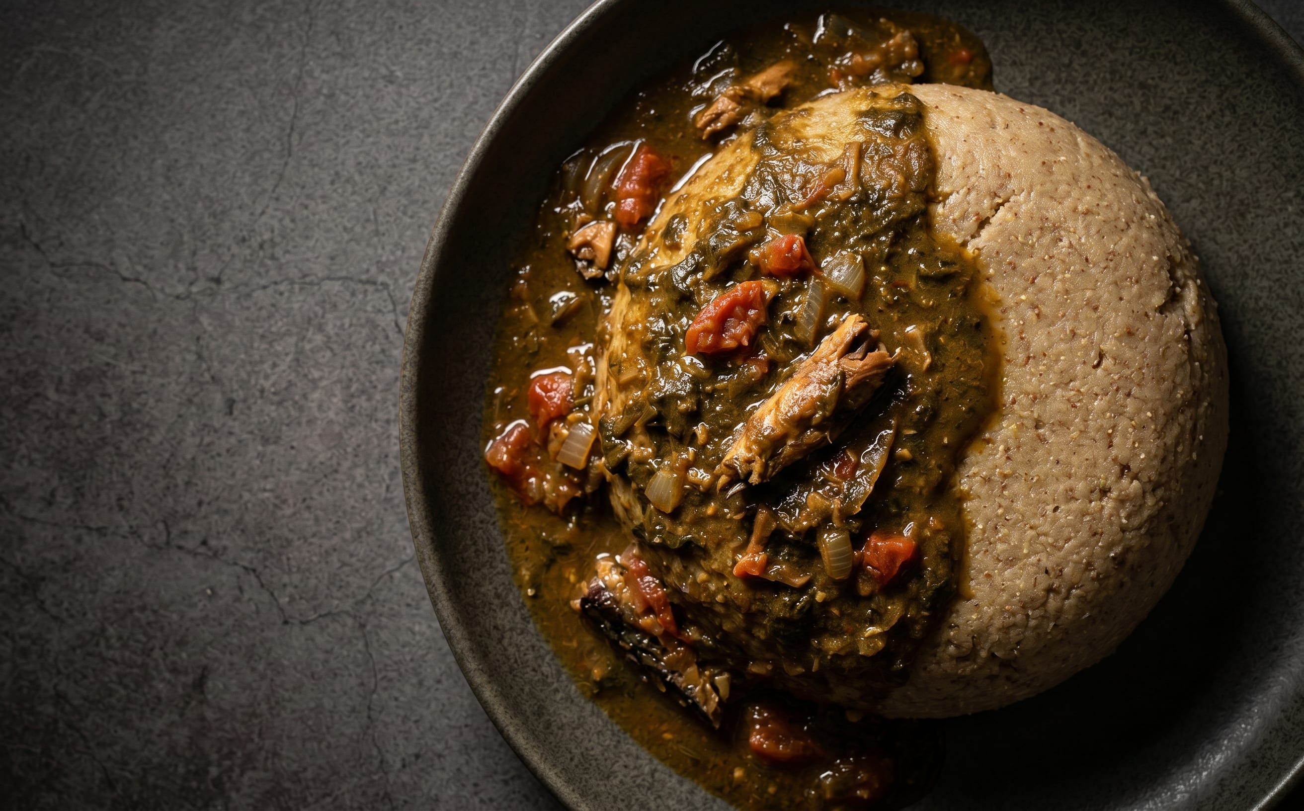 Tô with Baobab Leaf Sauce (Millet Porridge)