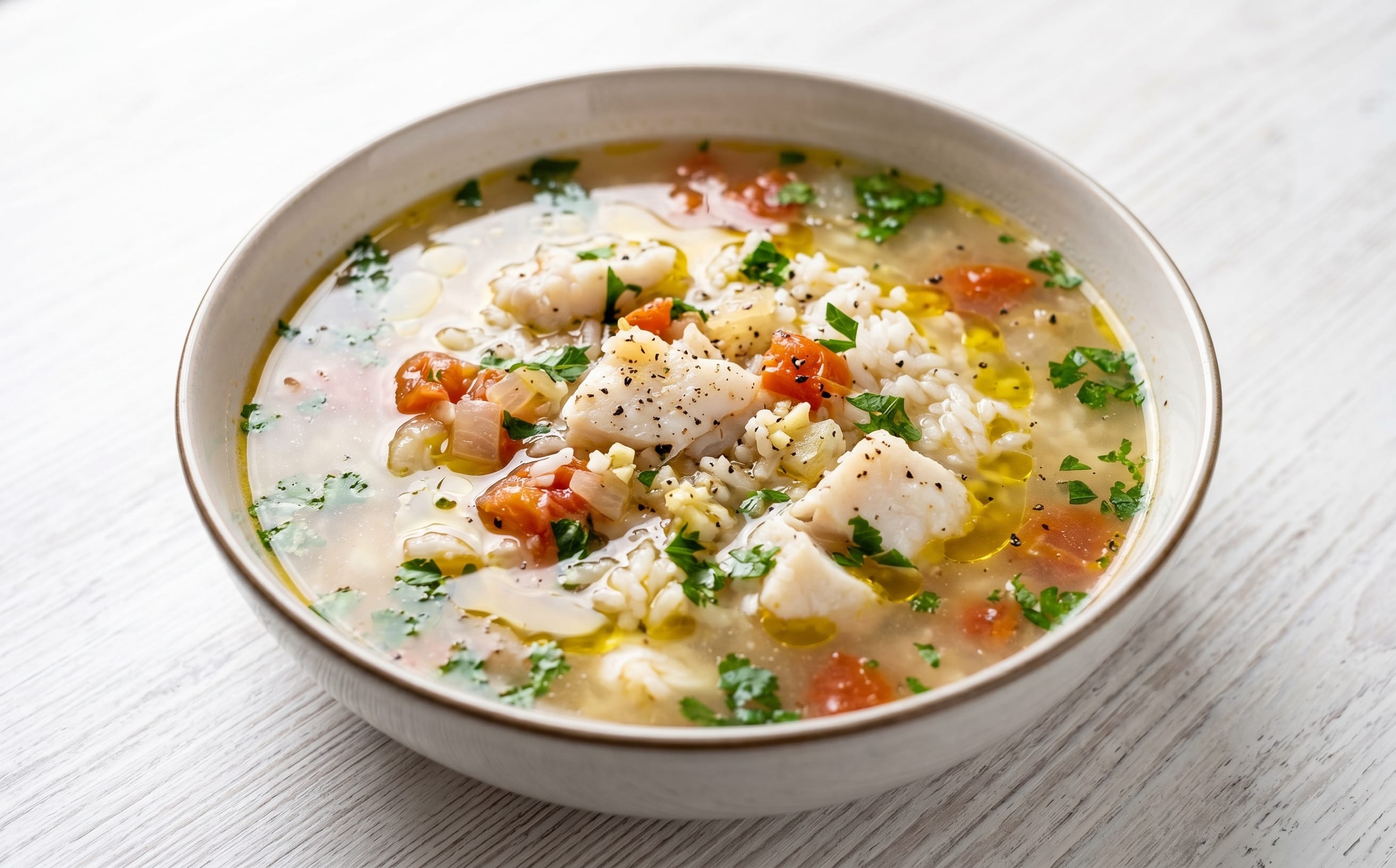 Aljotta (Fish and Rice Soup)