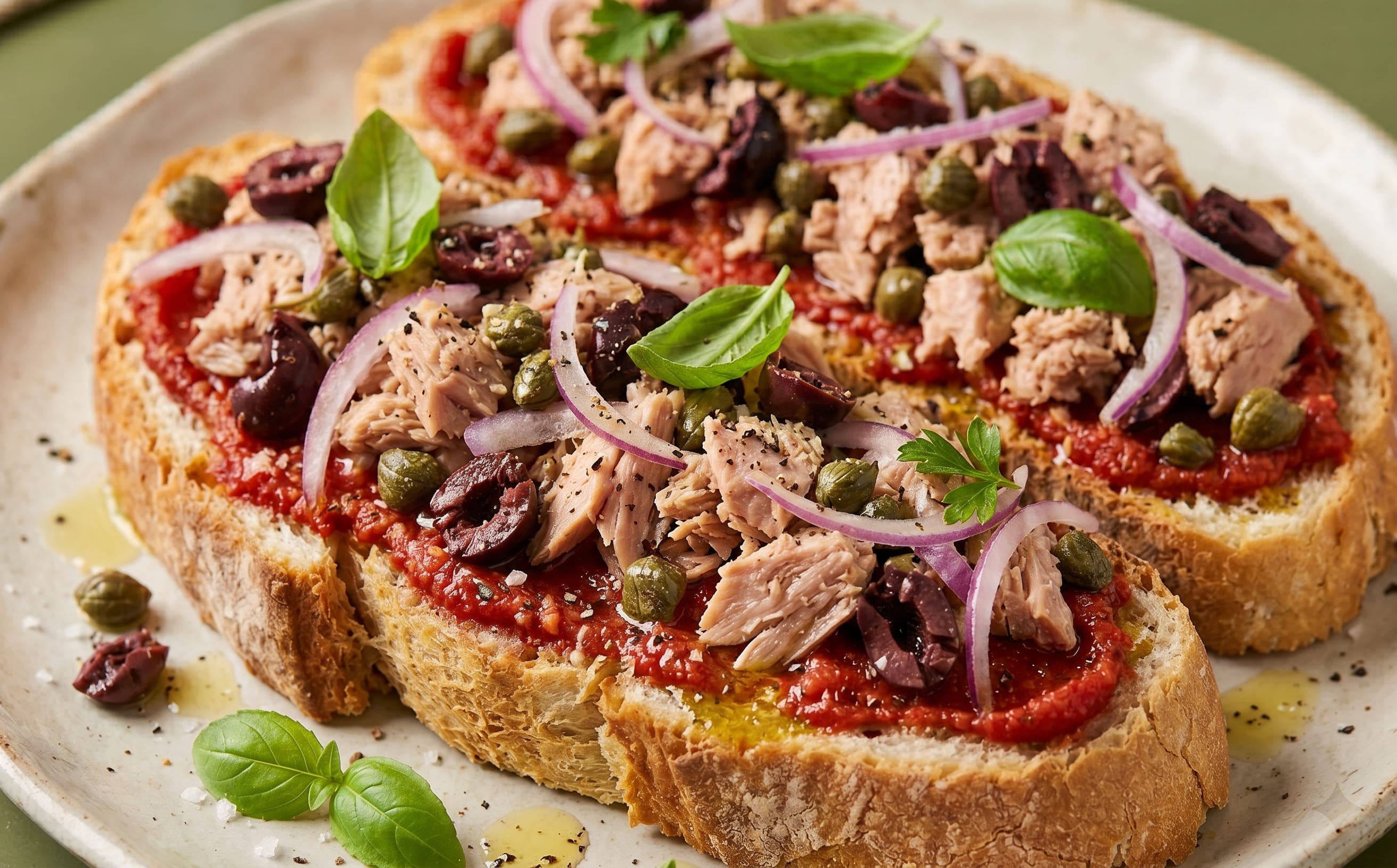 Ħobż biż-Żejt (Tuna and Tomato Bread)