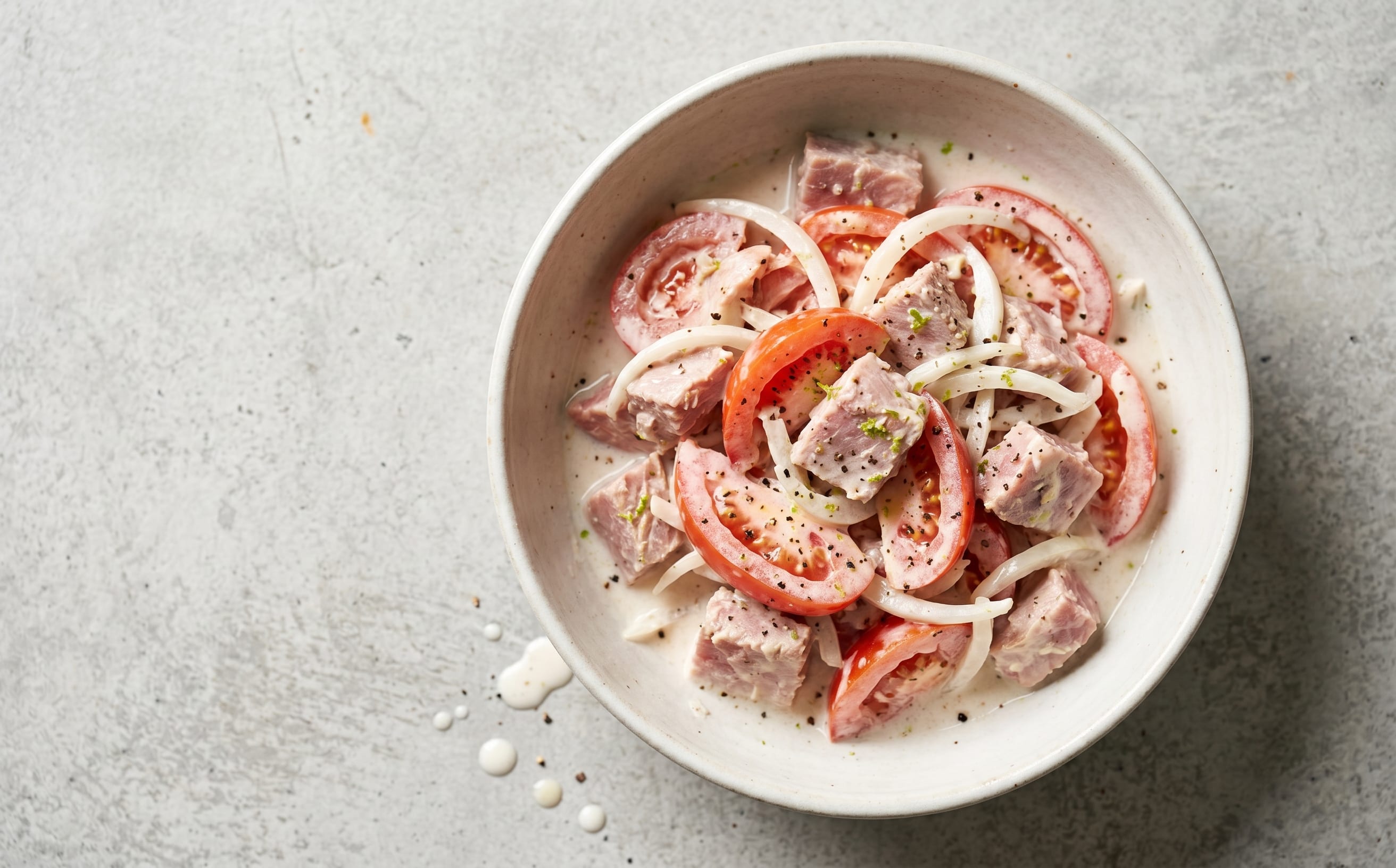 Marshallese-Style Cooked Tuna, Tomato, and Coconut Salad