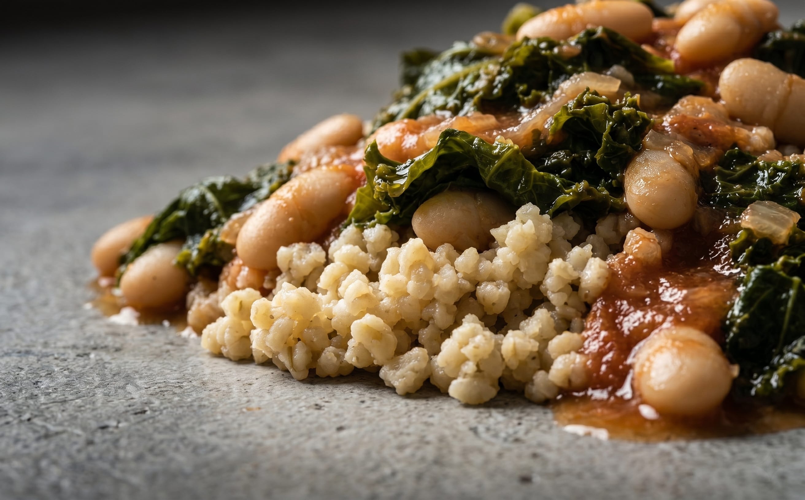 Mauritanian Couscous with Beans and Greens