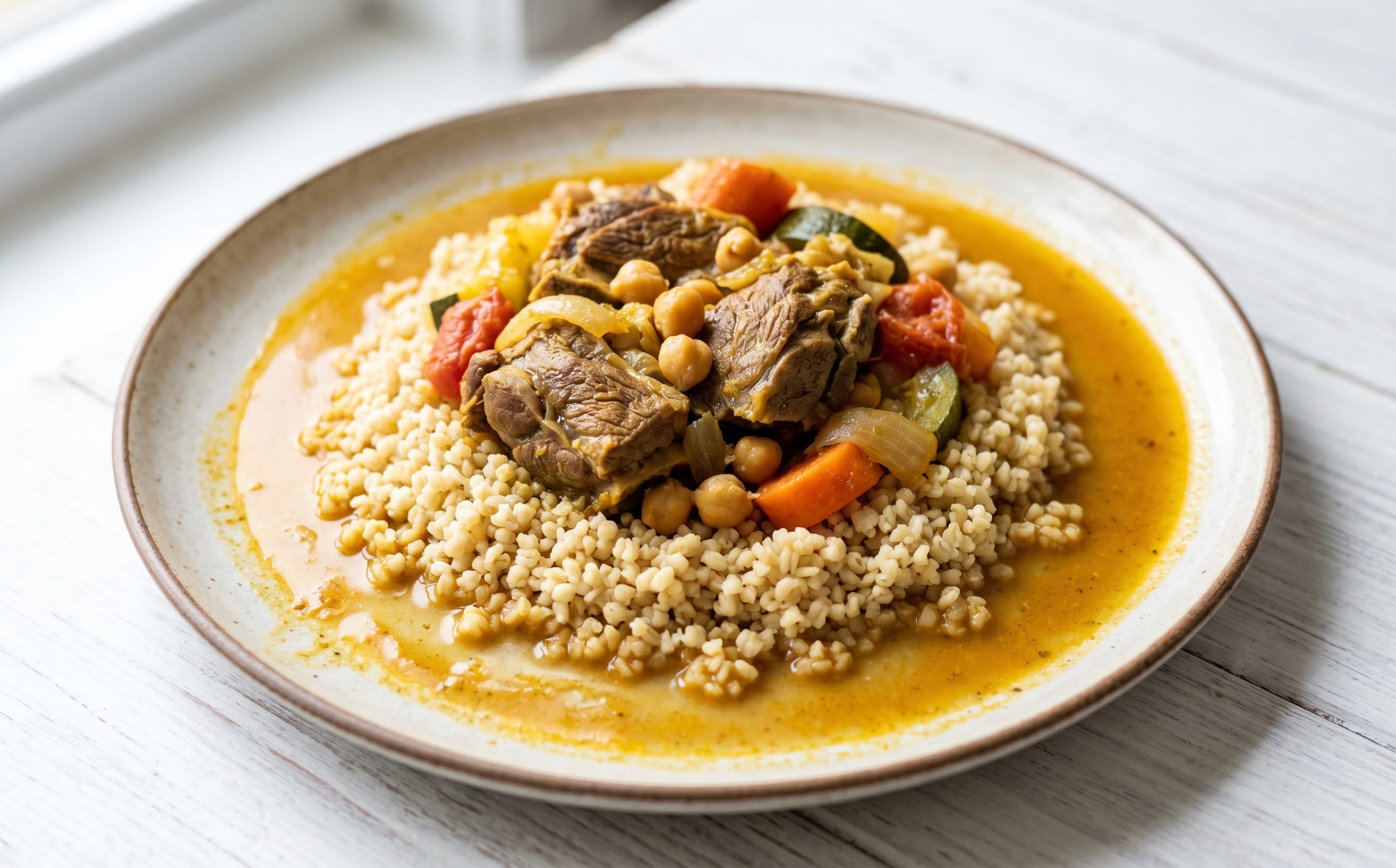 Mauritanian Lamb and Vegetable Couscous
