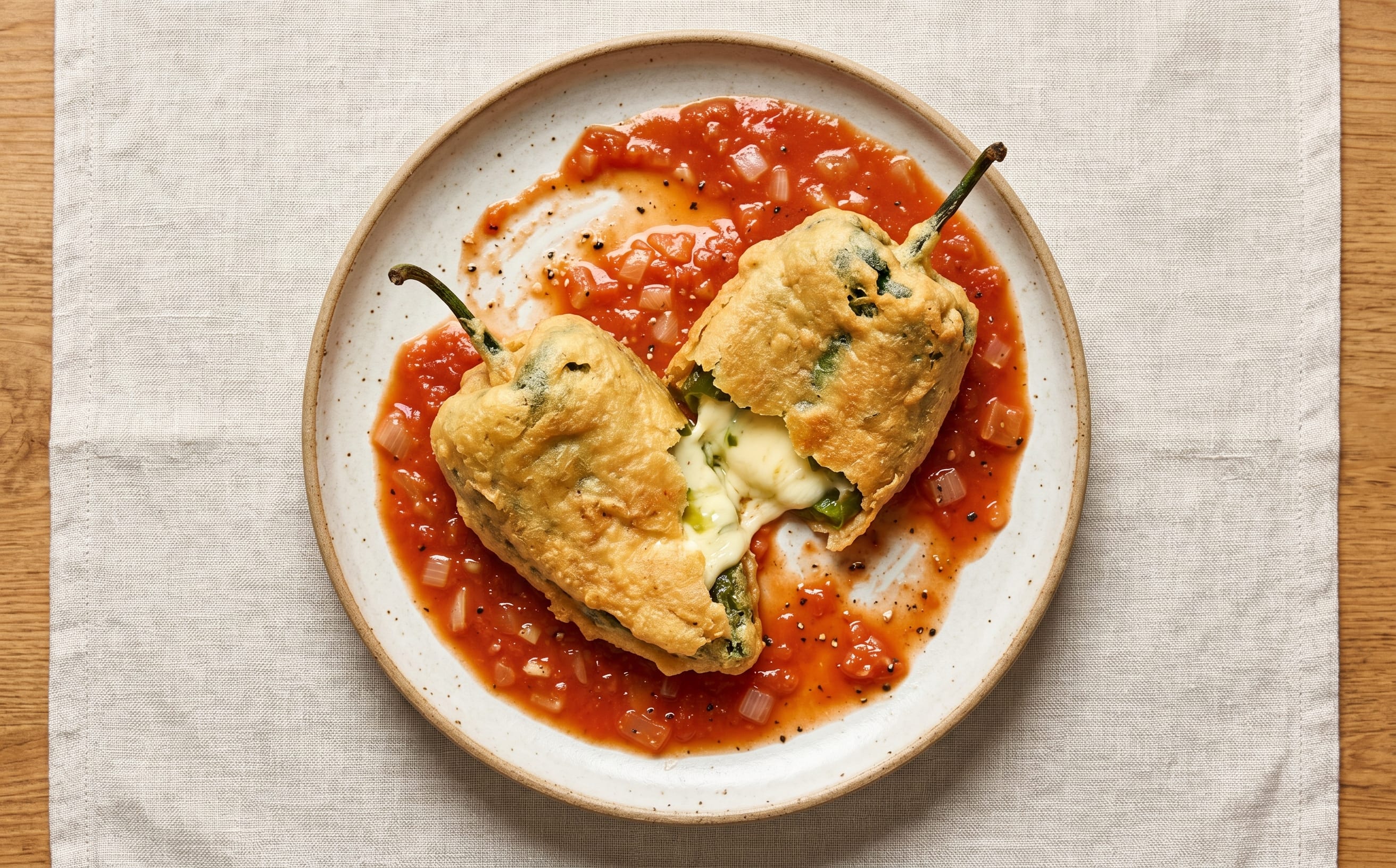 Chiles Rellenos de Queso (Cheese-Stuffed Poblano Peppers)