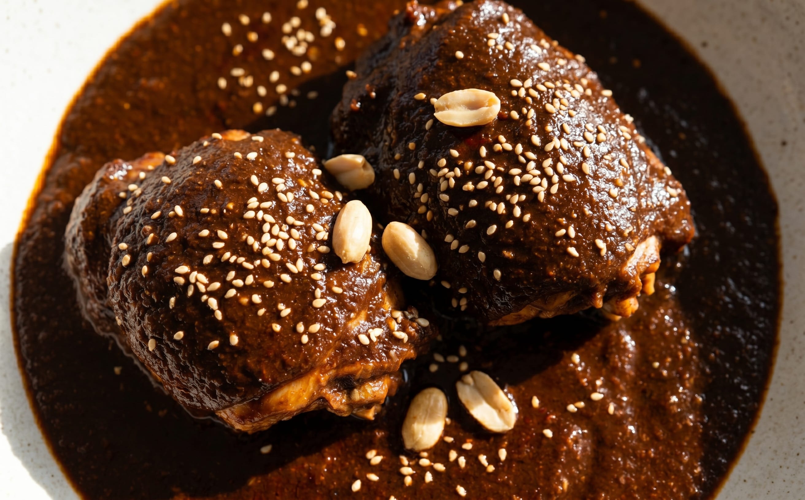 Mole Poblano con Pollo (Chicken in Dark Chile Sauce)