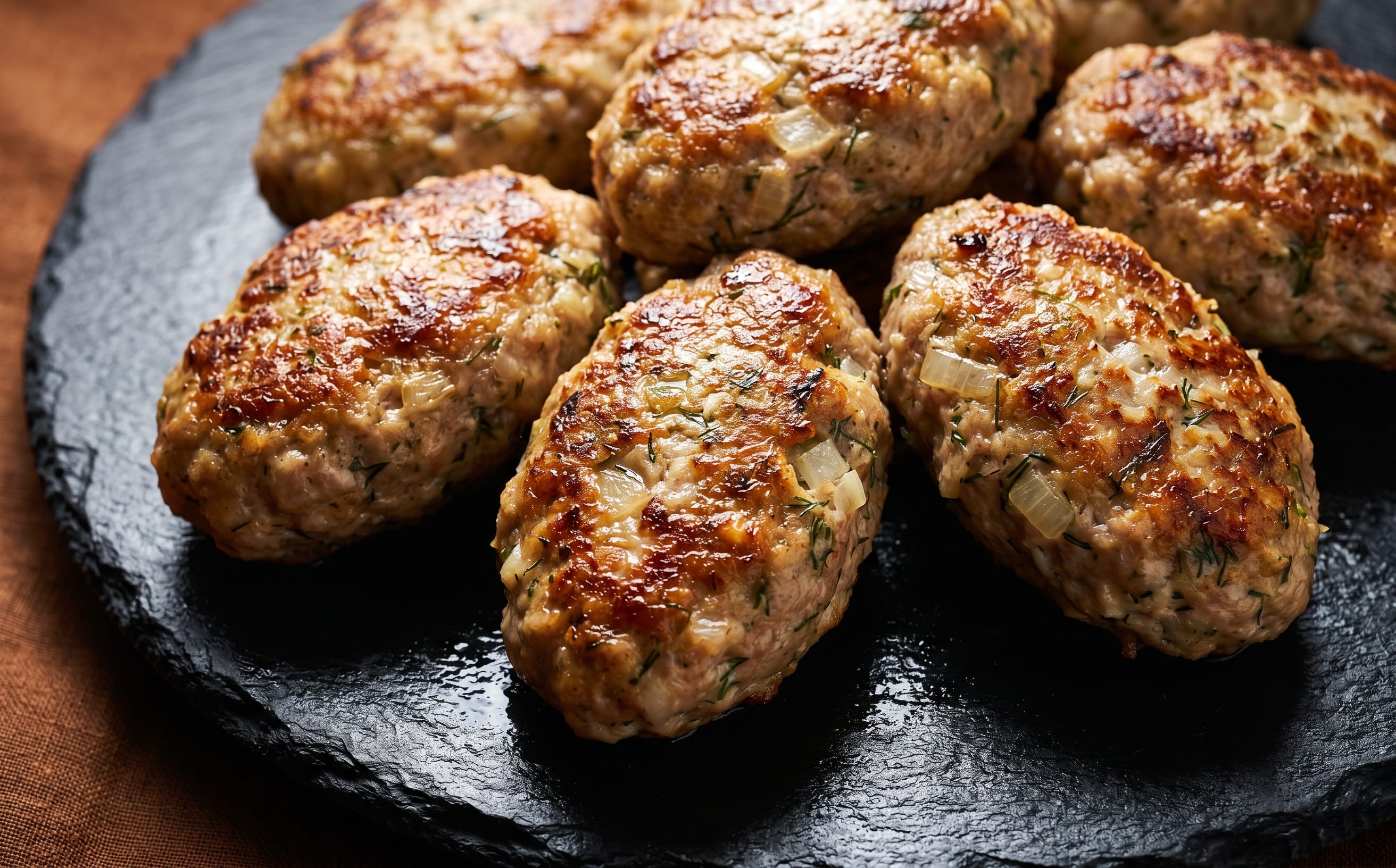 Pârjoale Moldovenești (Moldovan Pork and Herb Patties)