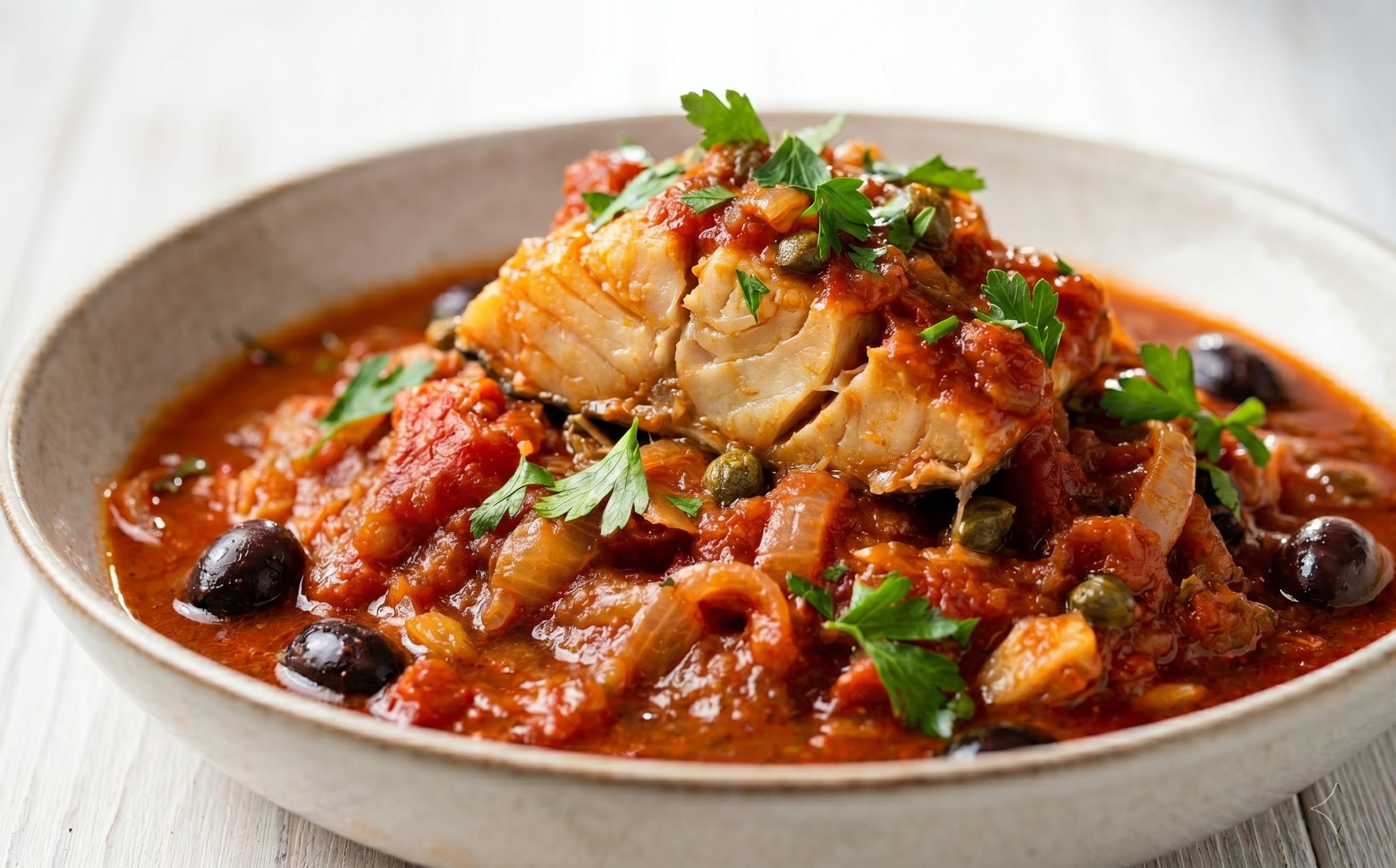 Stocafi à la Monégasque (Dried Cod Stew with Tomato and Olives)