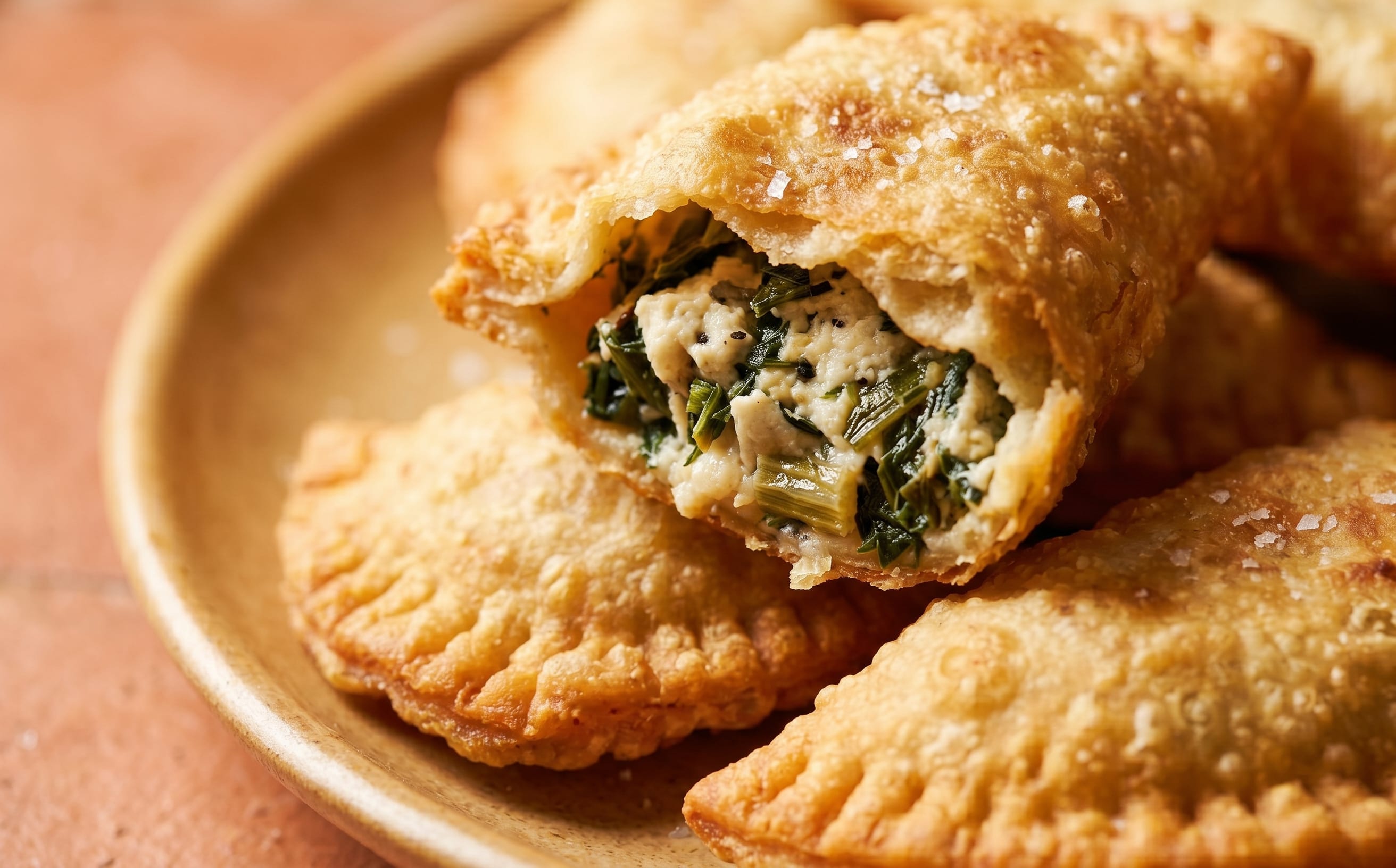 Barbagiuan (Fried Chard and Ricotta Turnovers)